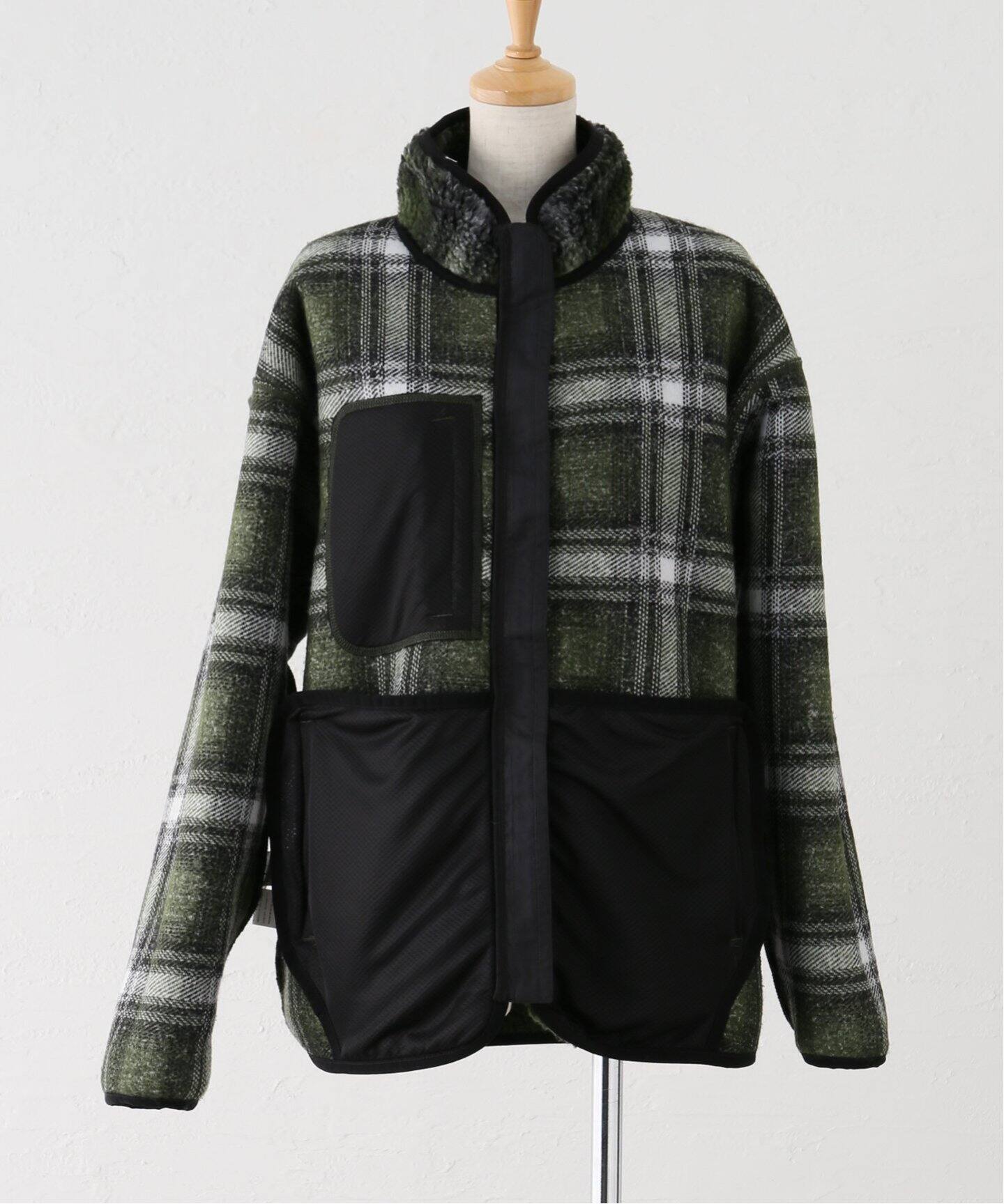 GRAMICCI SHADOW PLAID SHERPA JACKET G4FU-J135 (UNISEX)（ボア  