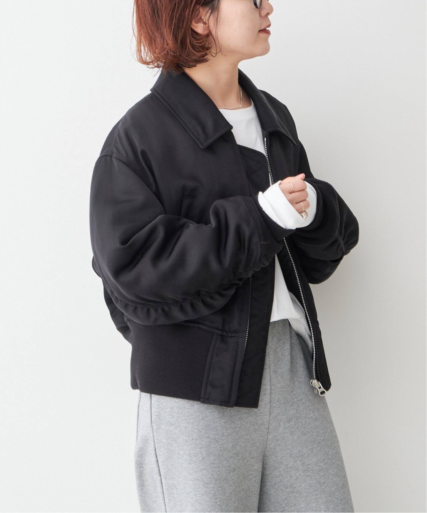 パデッドフライトブルゾン（中綿・キルティング）｜Spick and Span  