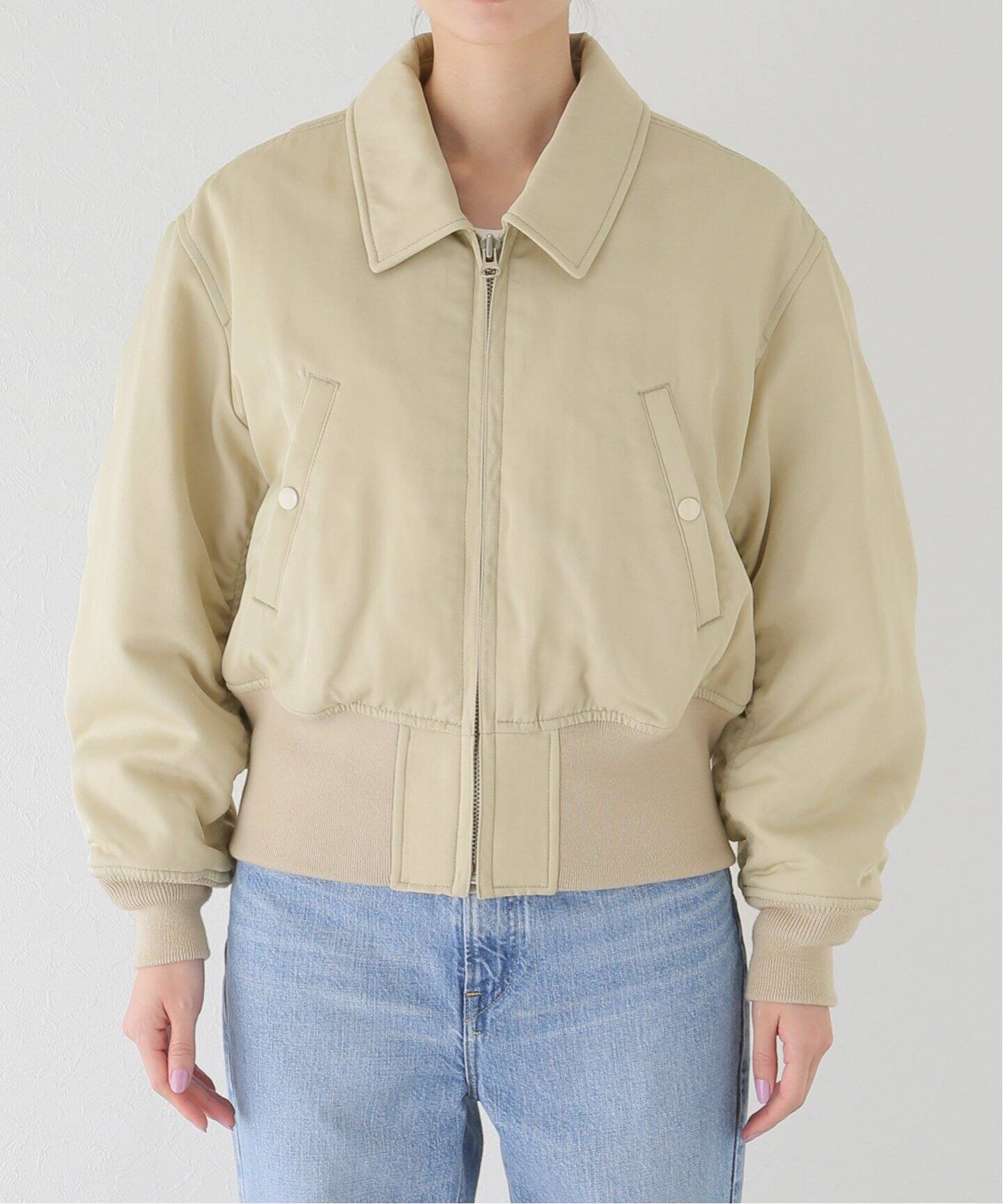spick&span  ブルゾン　新品未使用 ナイロンジップブルゾン（MA-1）｜Spick & Span（スピックアンド