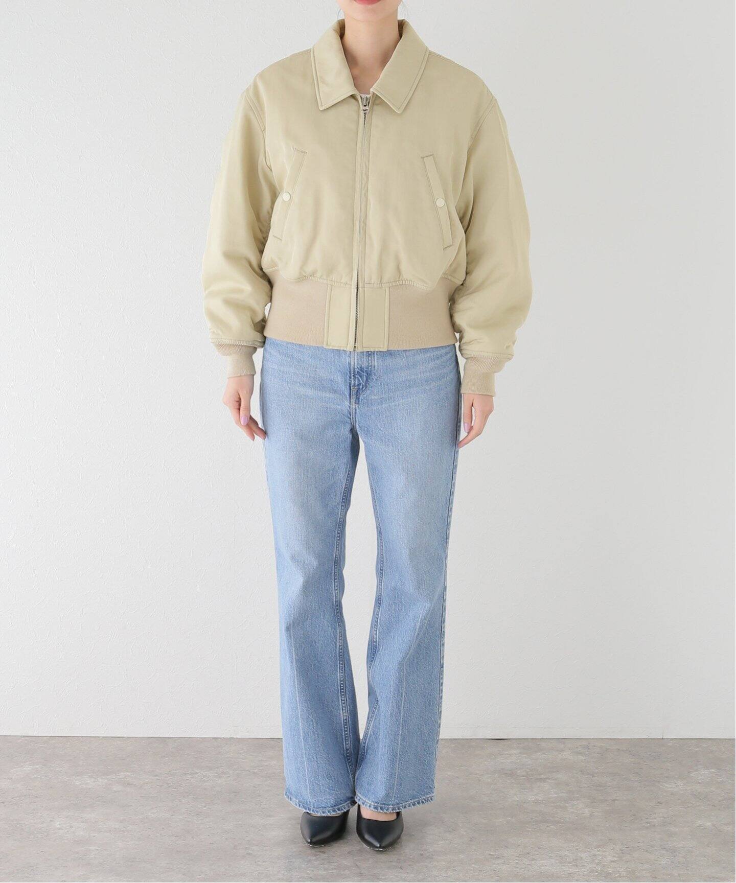 パデッドフライトブルゾン（中綿・キルティング）｜Spick and Span  