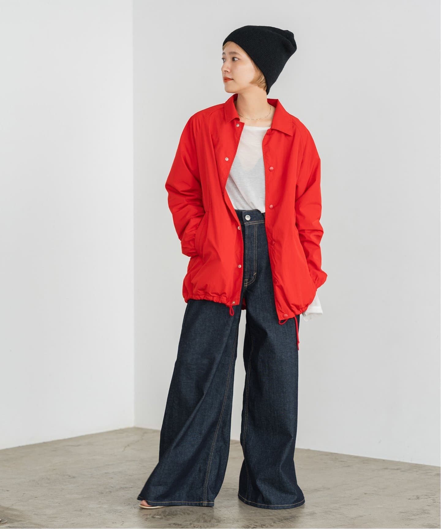 ロゴ刺繍コーチジャケット（ナイロンジャケット）｜Spick and