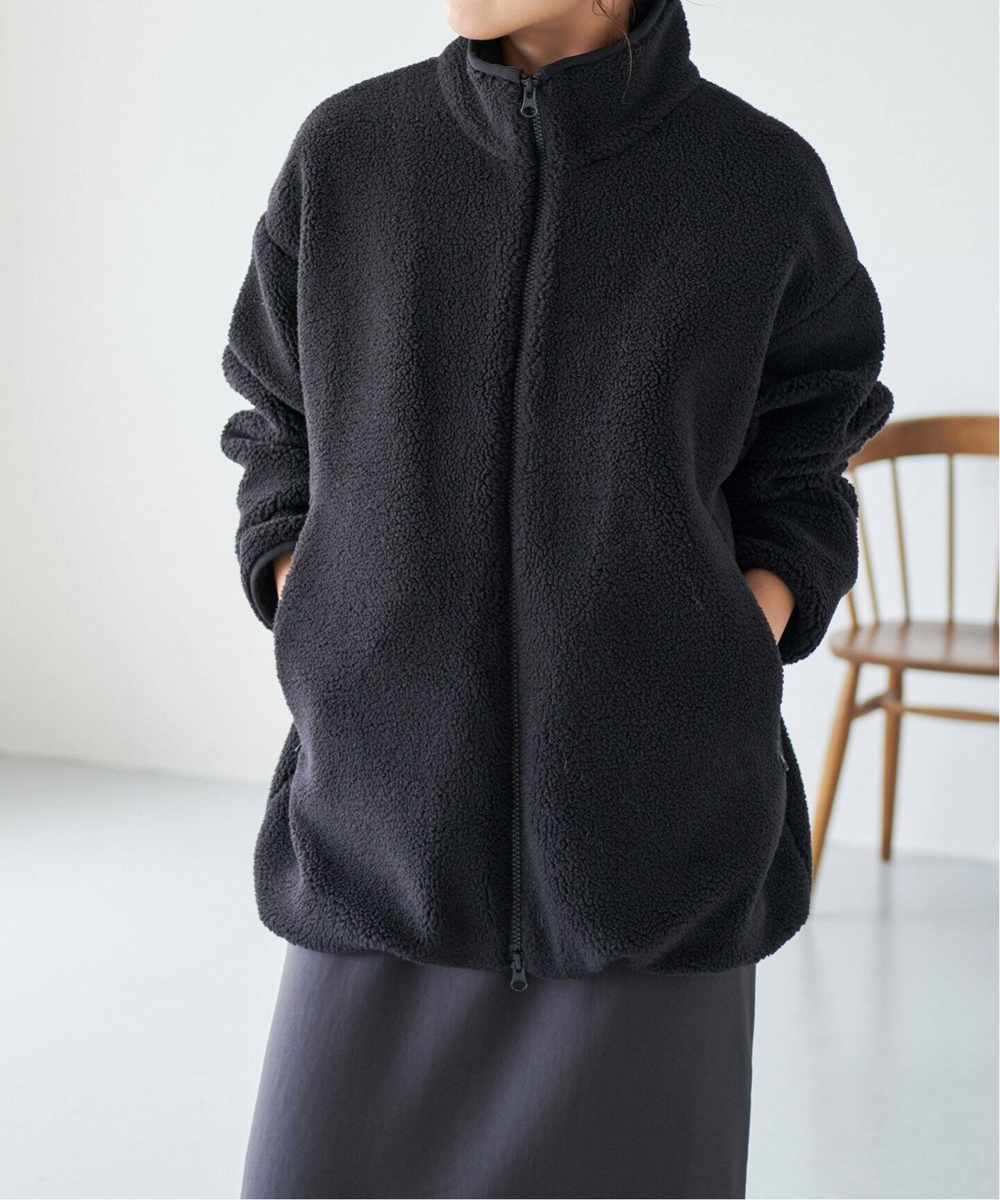 WEB限定》バックロゴボアブルゾン（ボア・フリース）｜Spick & Span 