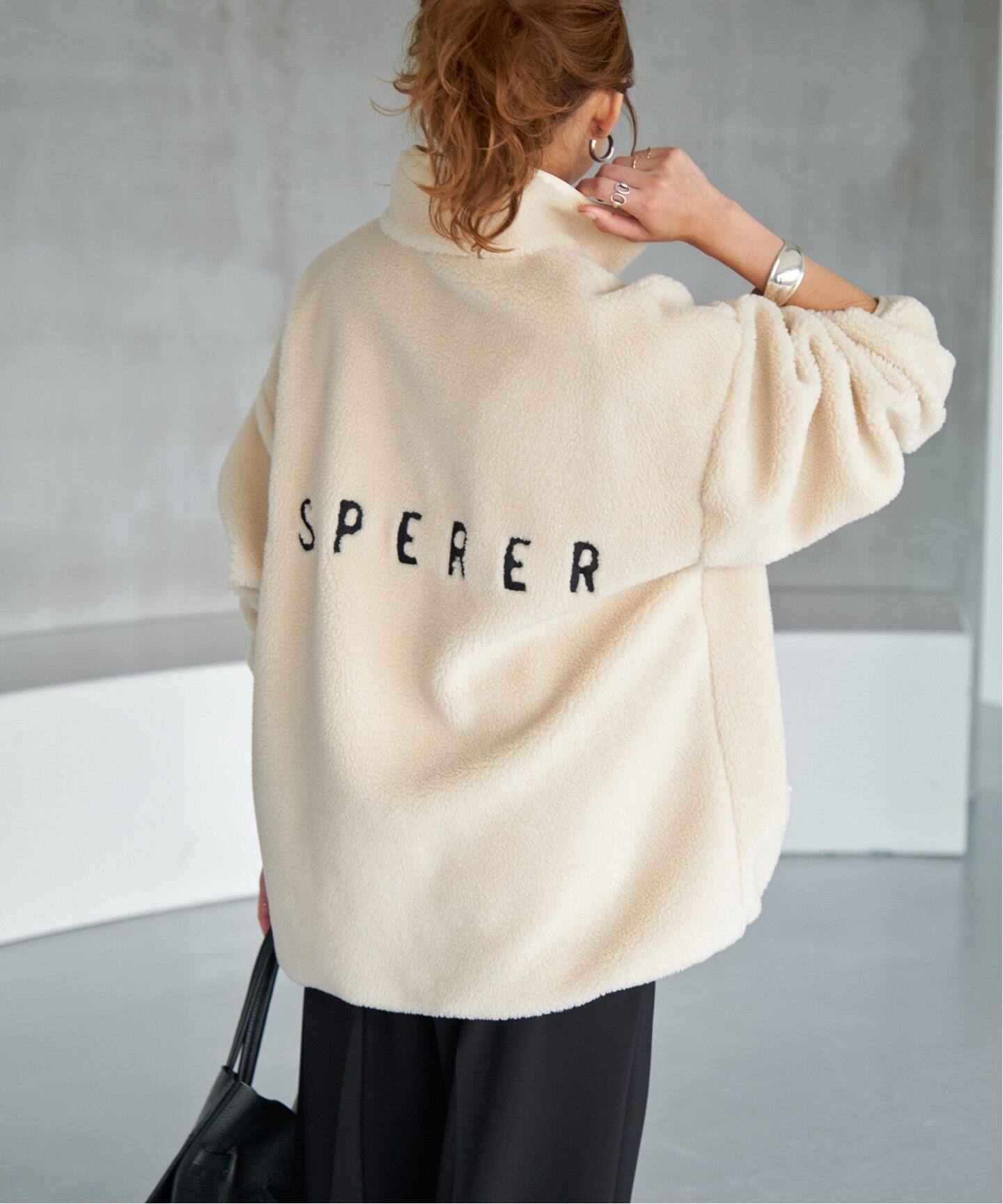 WEB限定》バックロゴボアブルゾン（ボア・フリース）｜Spick & Span 