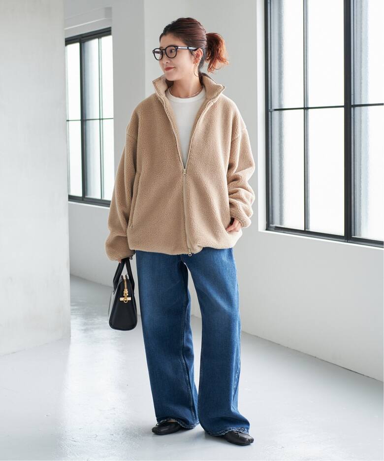 WEB限定》バックロゴボアブルゾン（ボア・フリース）｜Spick and Span 