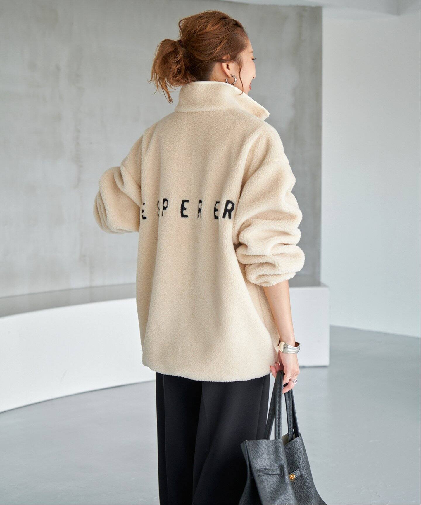 WEB限定》バックロゴボアブルゾン（ボア・フリース）｜Spick & Span 