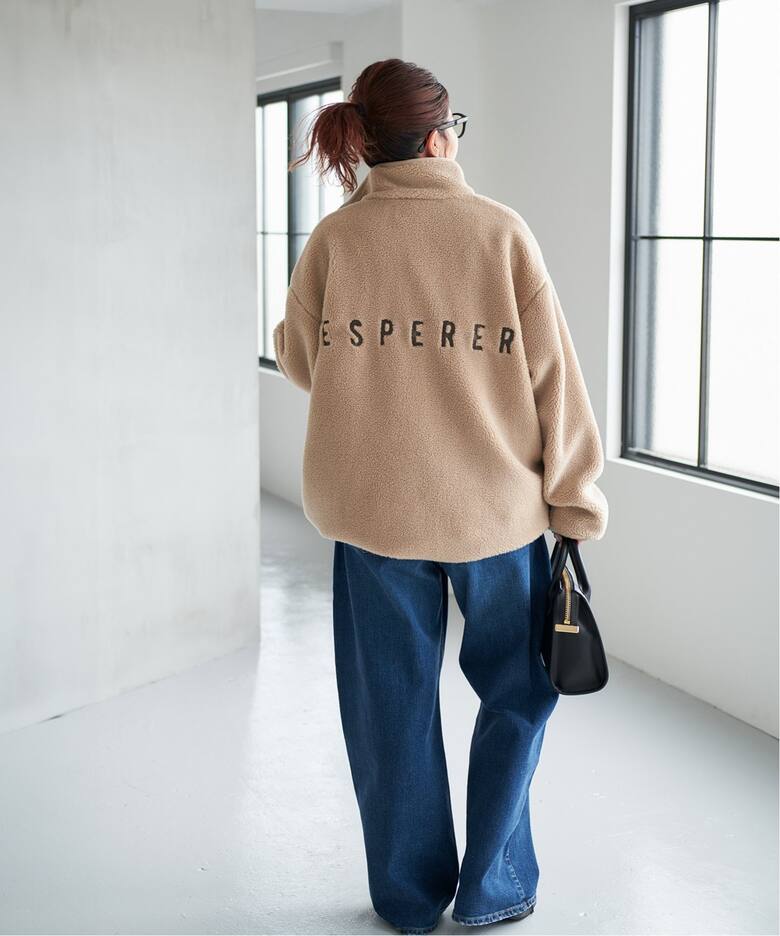 追加》バックロゴボアブルゾン（ボア・フリース）｜Spick and Span 