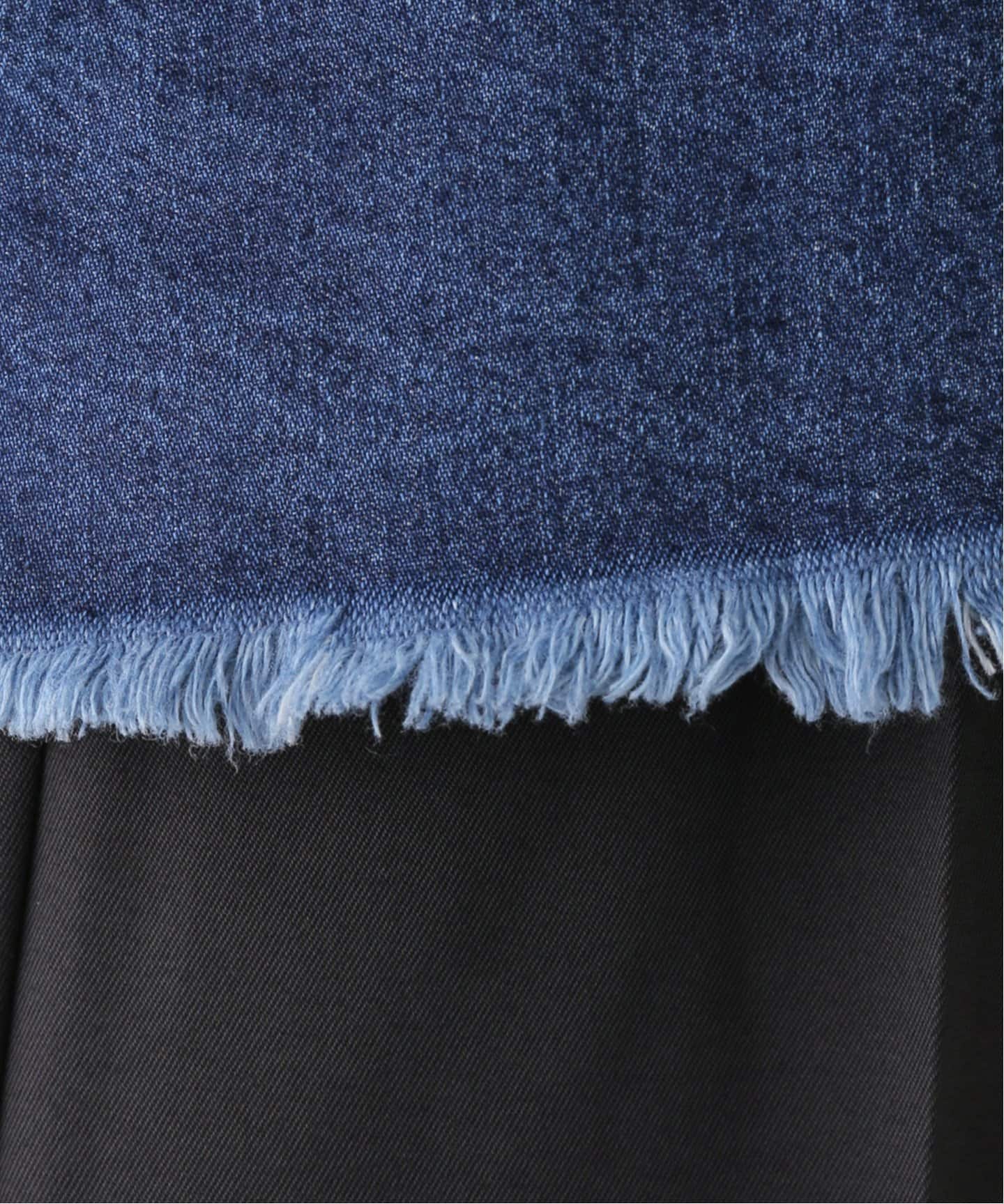 CURRENTAGE / カレンテージ ノーカラーデニムジャケット CURRENTAGE / カレンテージ ノーカラーデニムジャケット