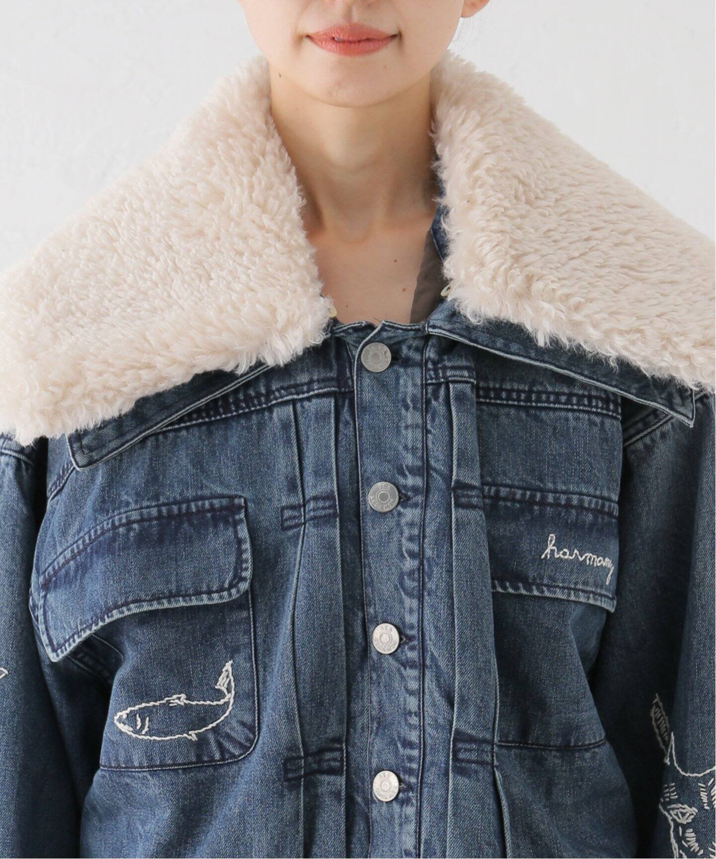 Sea New York/シー ニューヨーク】 AMARI DENIM JACKET W/ FAUX 
