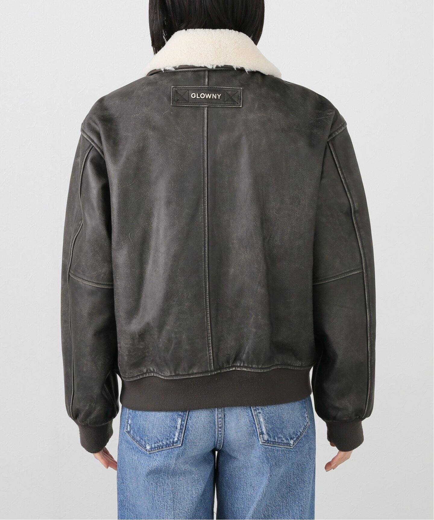 GLOWNY/グロウニー】 AIR FORCE LEATHER JACKET（レザージャケット 
