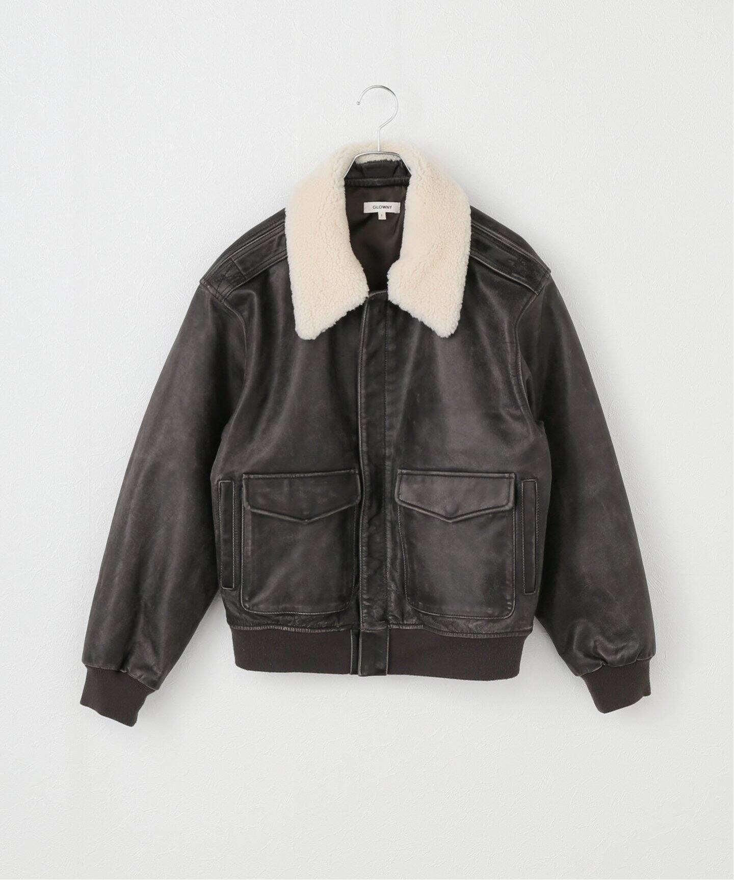 GLOWNY/グロウニー】 AIR FORCE LEATHER JACKET（レザージャケット  