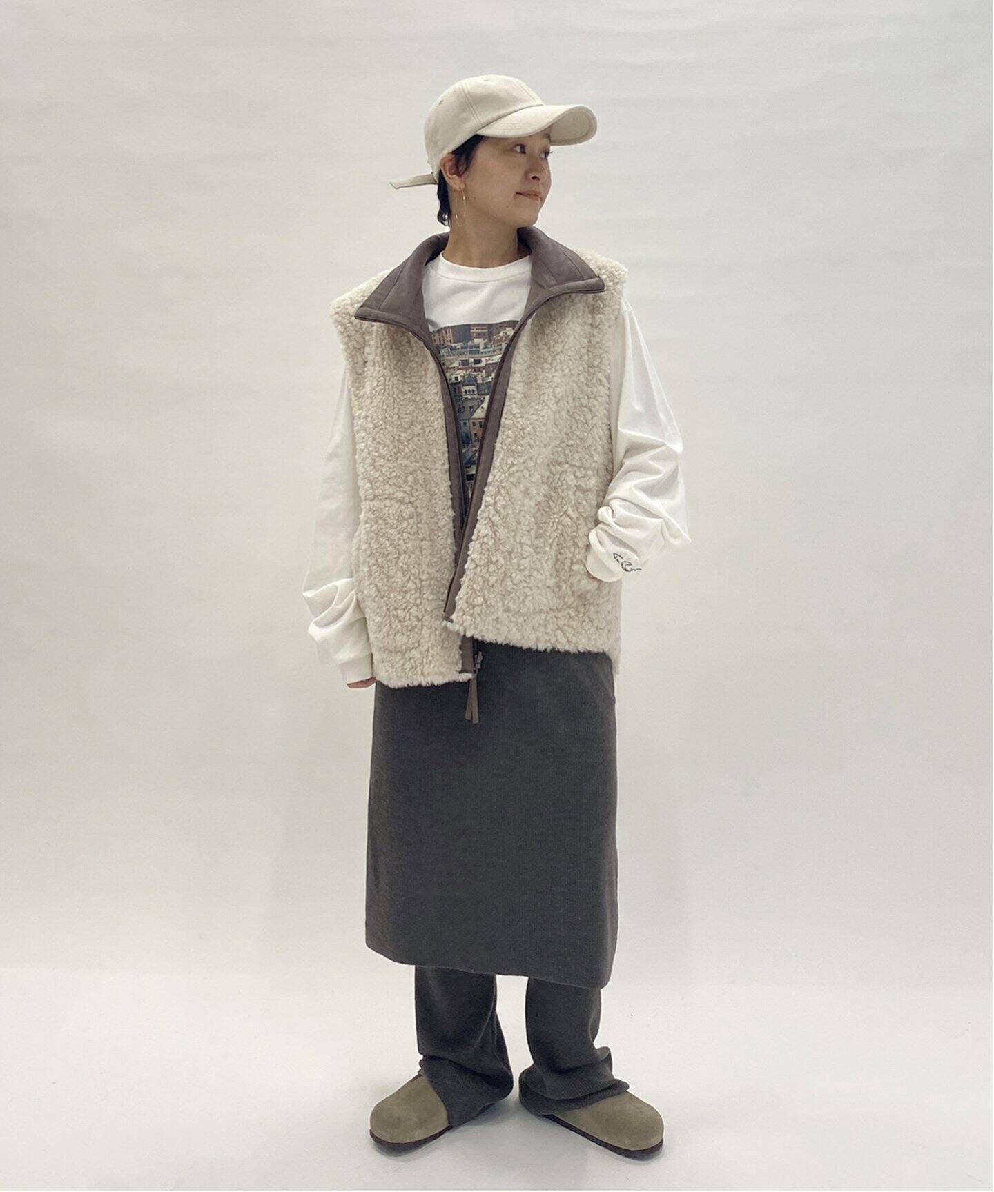 リバーシブルボアベスト（ベスト）｜FRAMeWORK（フレームワーク）の  