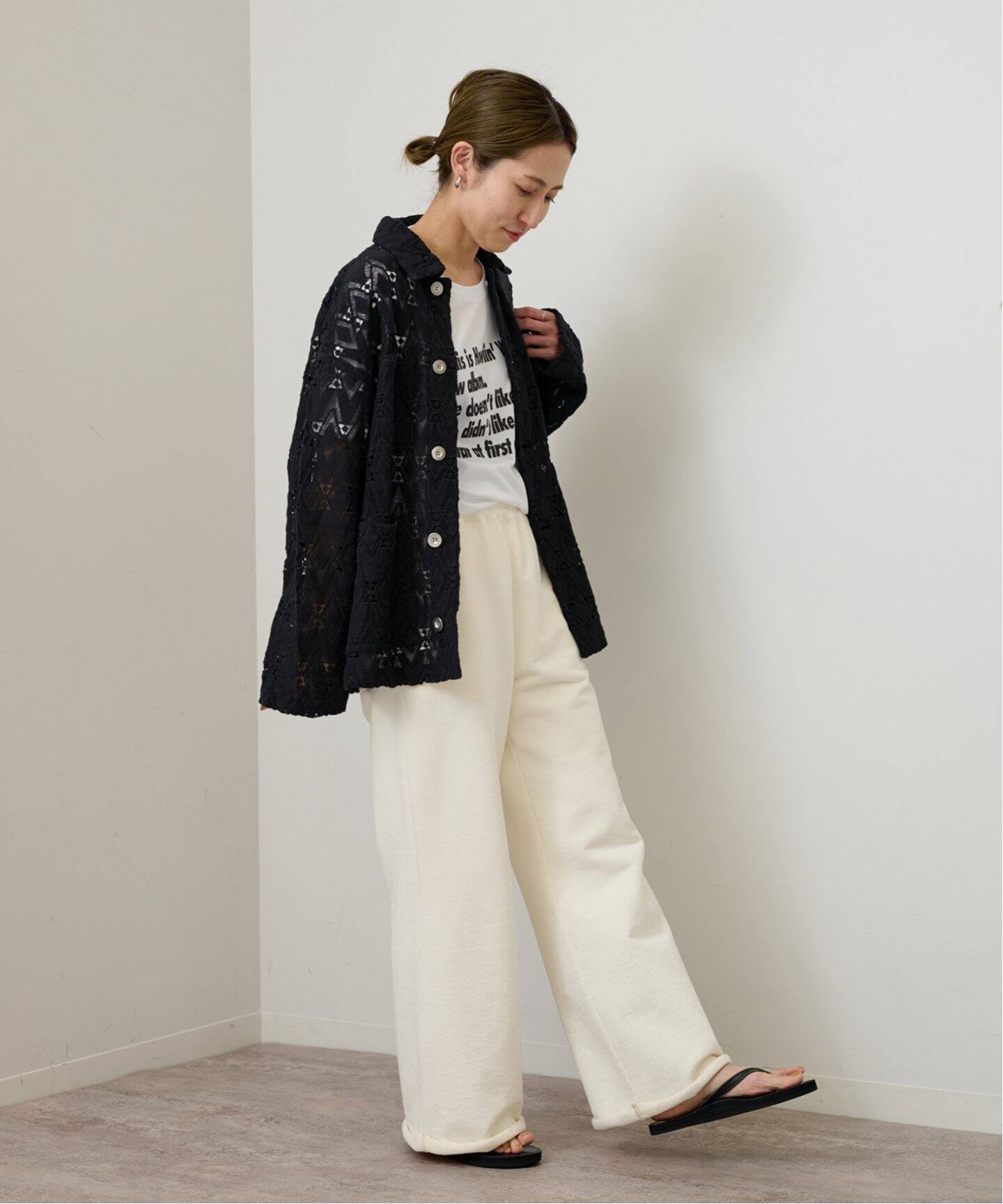 コットンレースカバーオール（カバーオール）｜FRAMeWORK（フレーム  