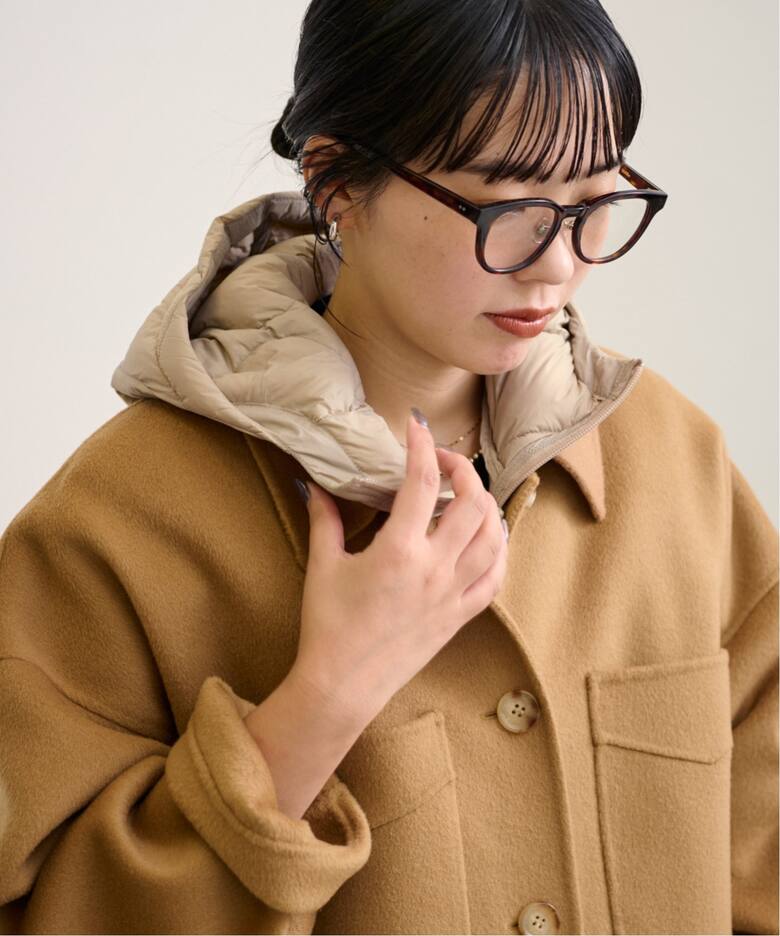 TAION/タイオン 別注フードビブス付きブルゾン（中綿・キルティング  