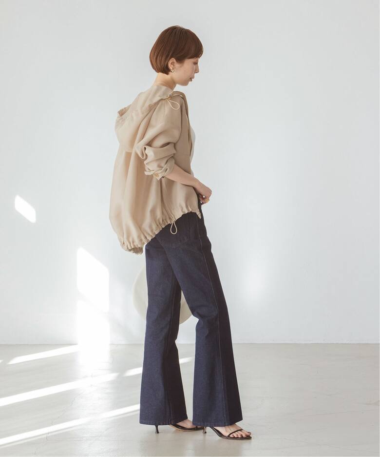 NOBLE ミルキーシアーボリュームブルゾン38 