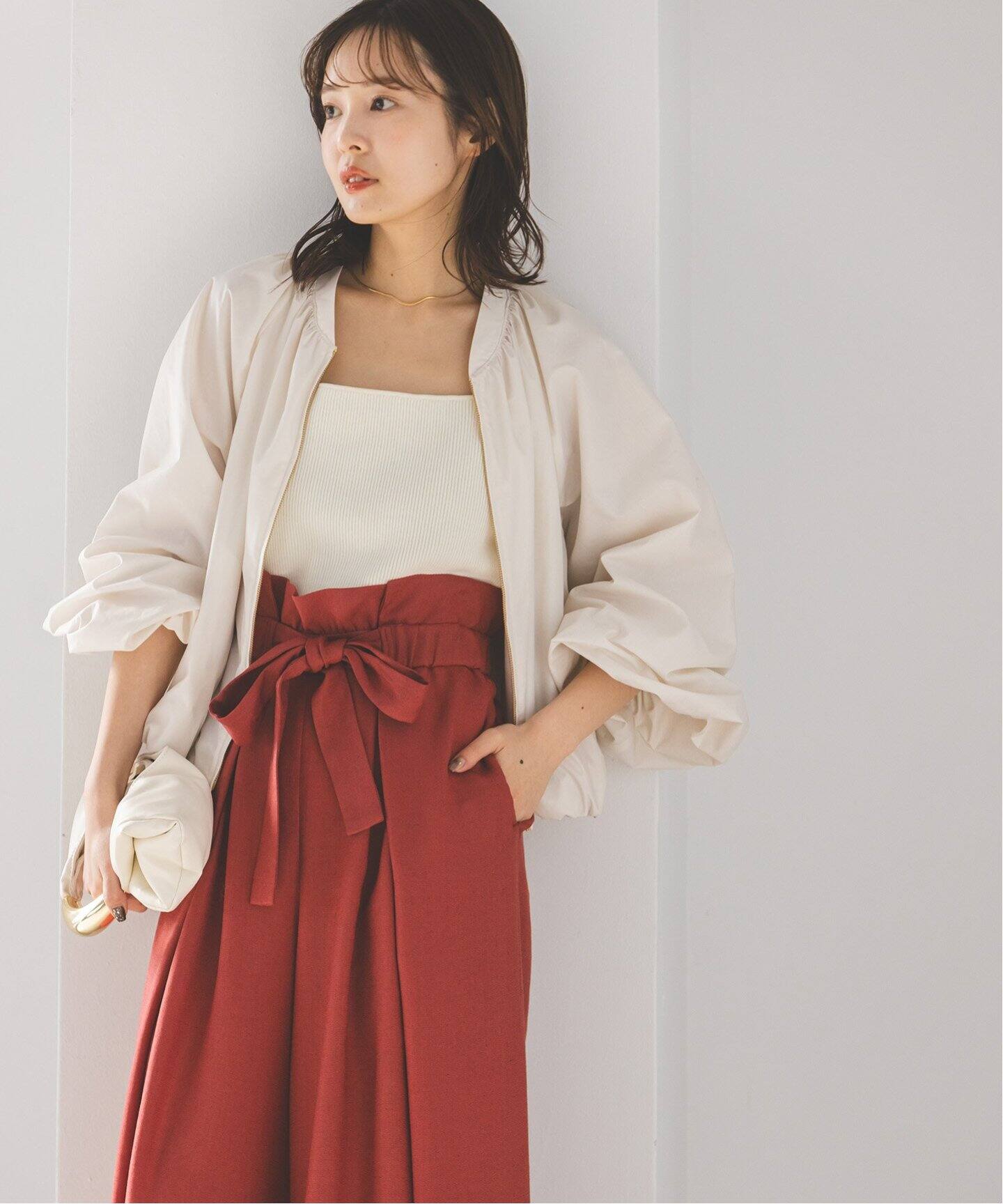 メタルタイプライターパフブルゾン（その他ブルゾン／アウター  