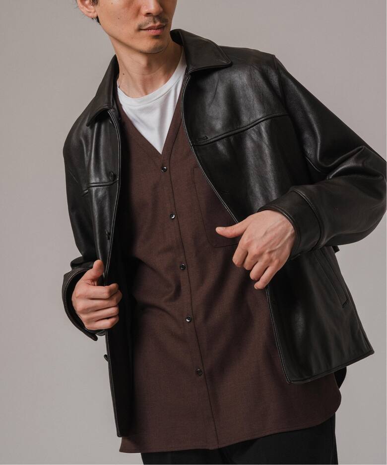 ゴートレザー スポーツジャケット（レザージャケット）｜EDIFICE  