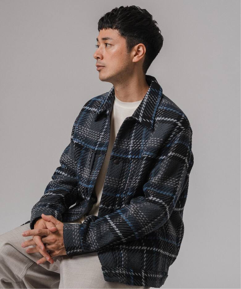 DEVEAUX(デヴォー) バスケットチェック トラッカー ジャケット（その他  