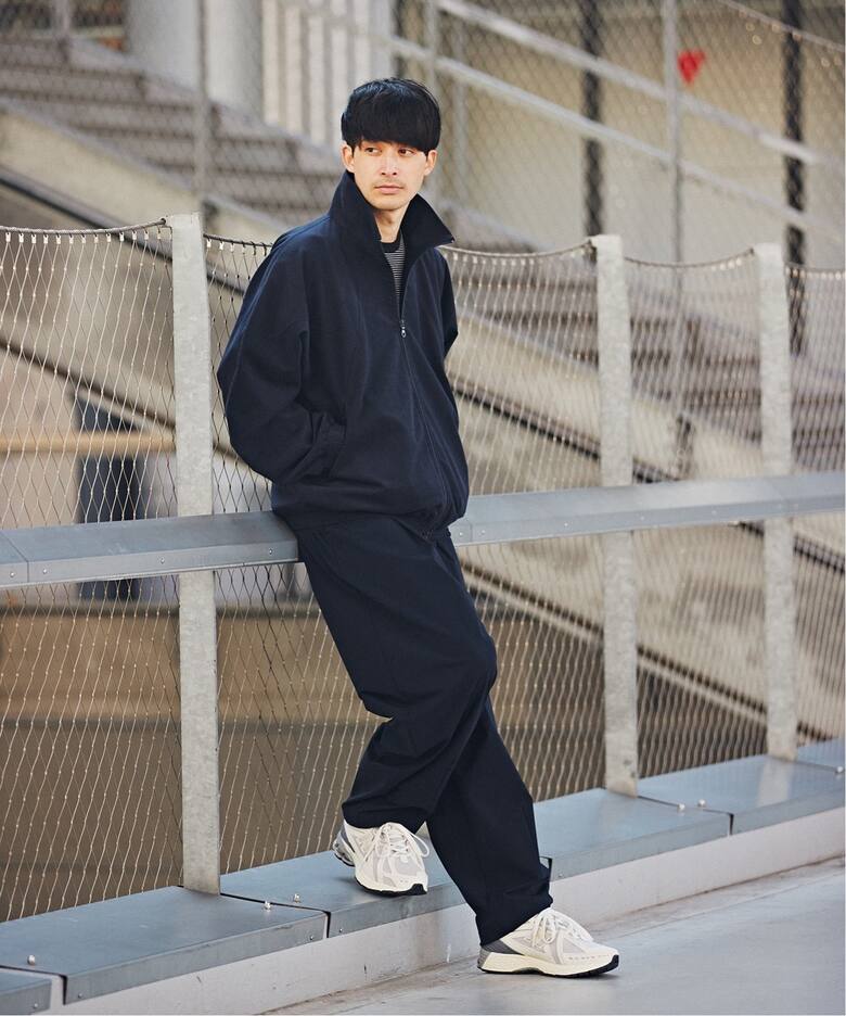 フェイクスエード アーミートレーニングジャケット（レザージャケット  