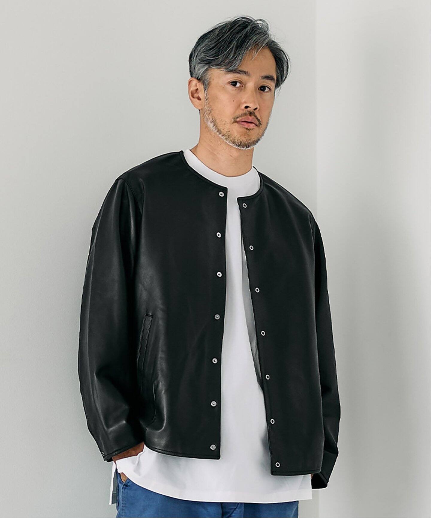 ネイキッドラムレザー カーディガン（レザージャケット）｜EDIFICE 