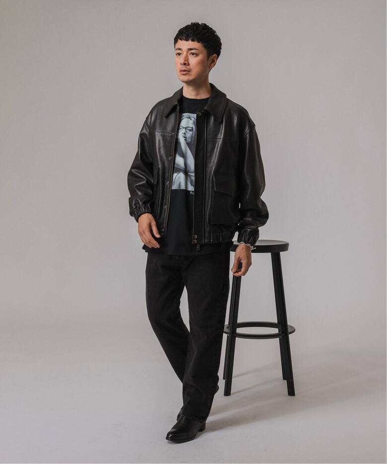A2 レザーショートブルゾン（レザージャケット）｜EDIFICE  