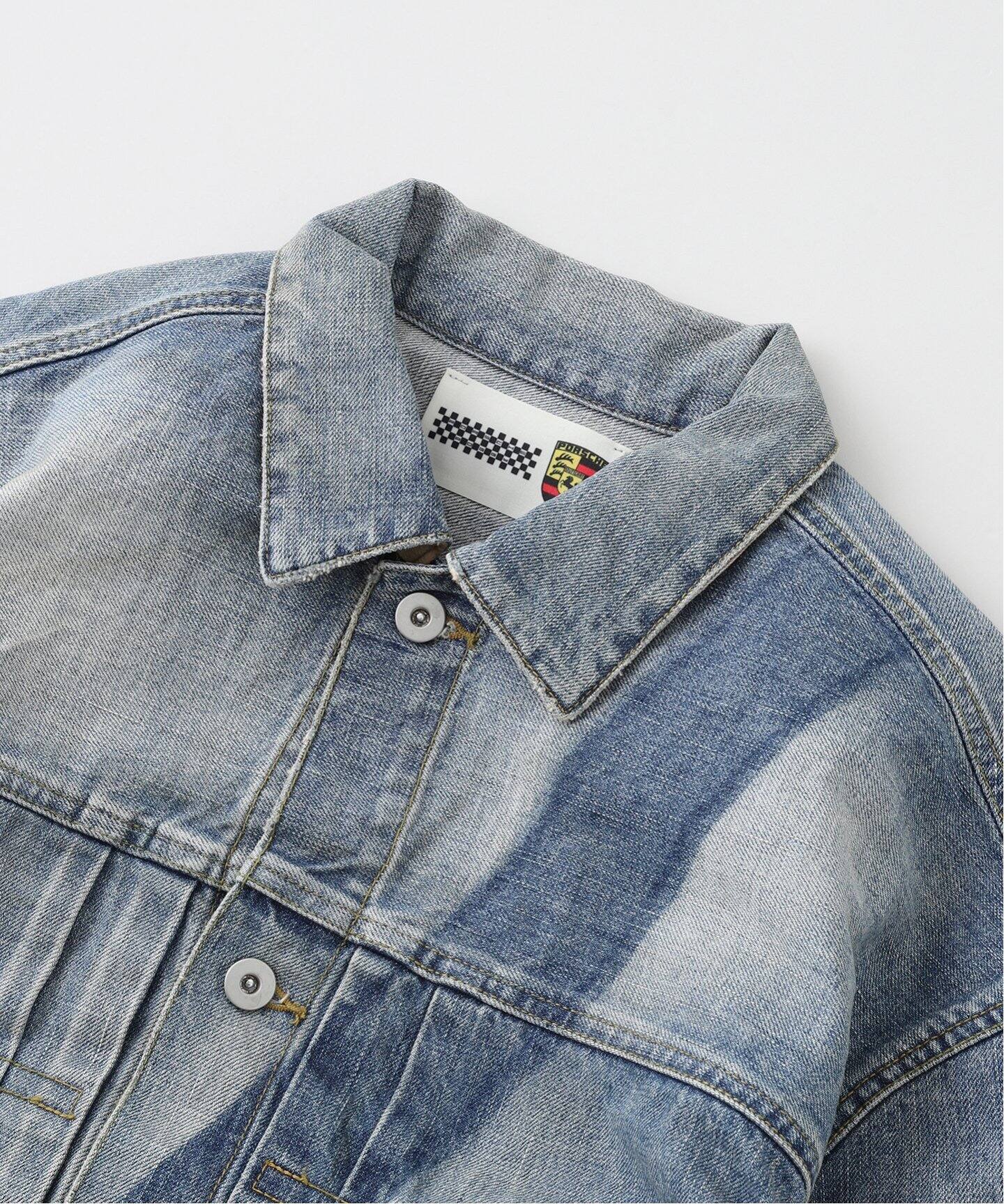 PORSCHE × POGGY SUN FADED DENIM JACKET（デニムジャケット 