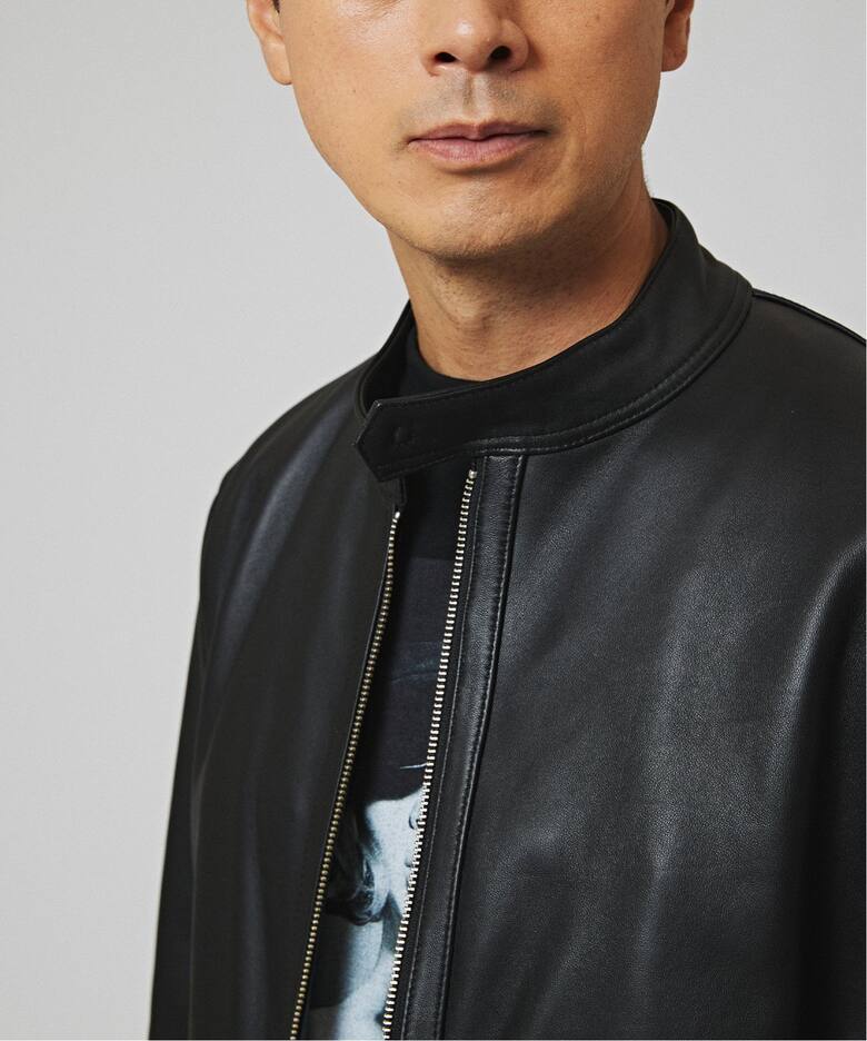 ナッパレザー シングルレザーライダースジャケット（レザージャケット  