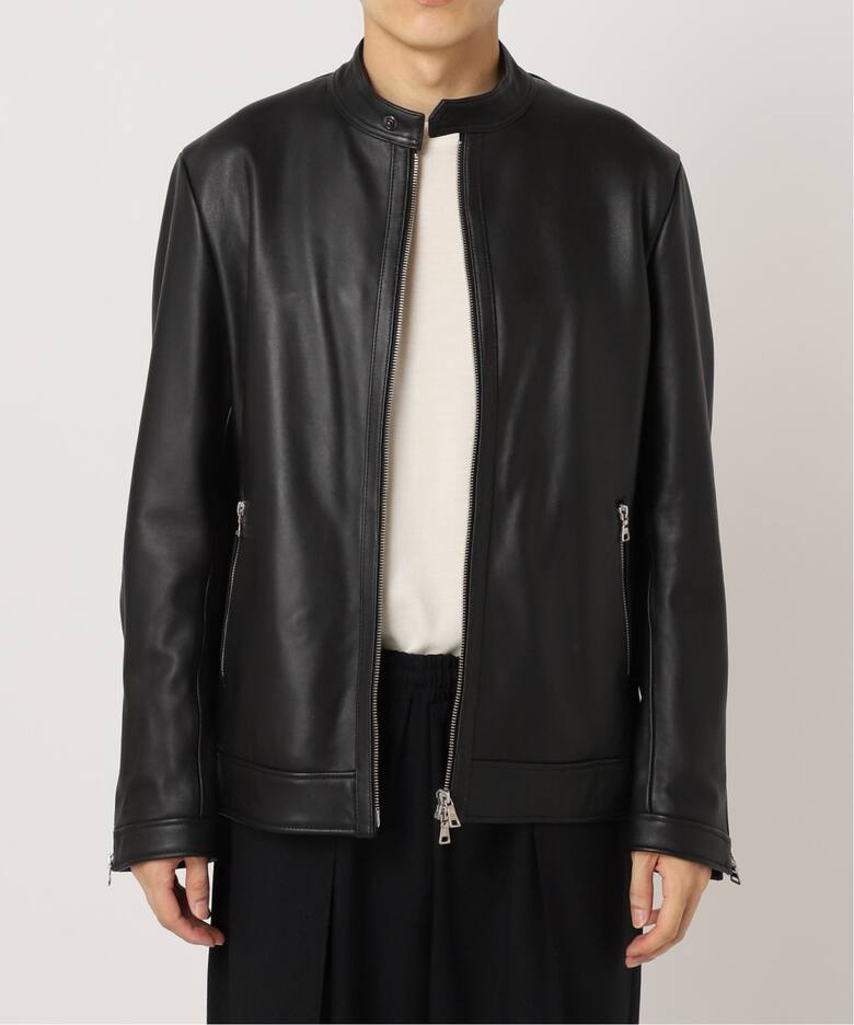 ナッパレザー シングルレザーライダースジャケット（レザージャケット  