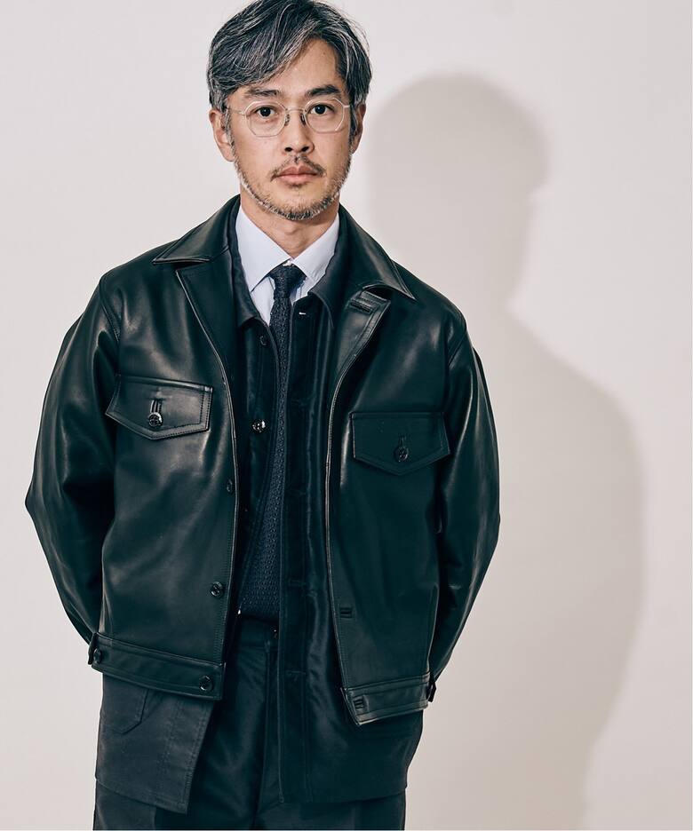 Letiquette × ETS.MATERIAUX FRENCH LEATHER CYCLIST JKT（レザー 