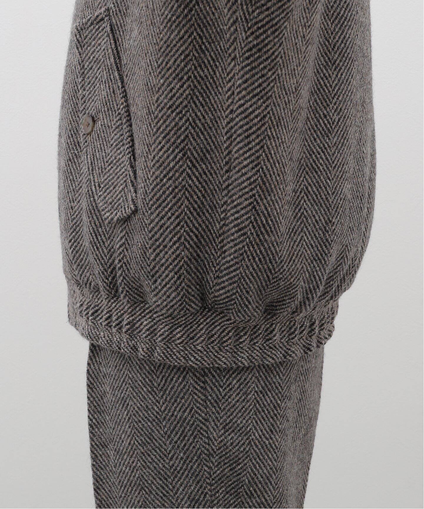 AURALEE (オーラリー) LAMA SHETLAND WOOL TWEED ZIP ブルゾン（その他 