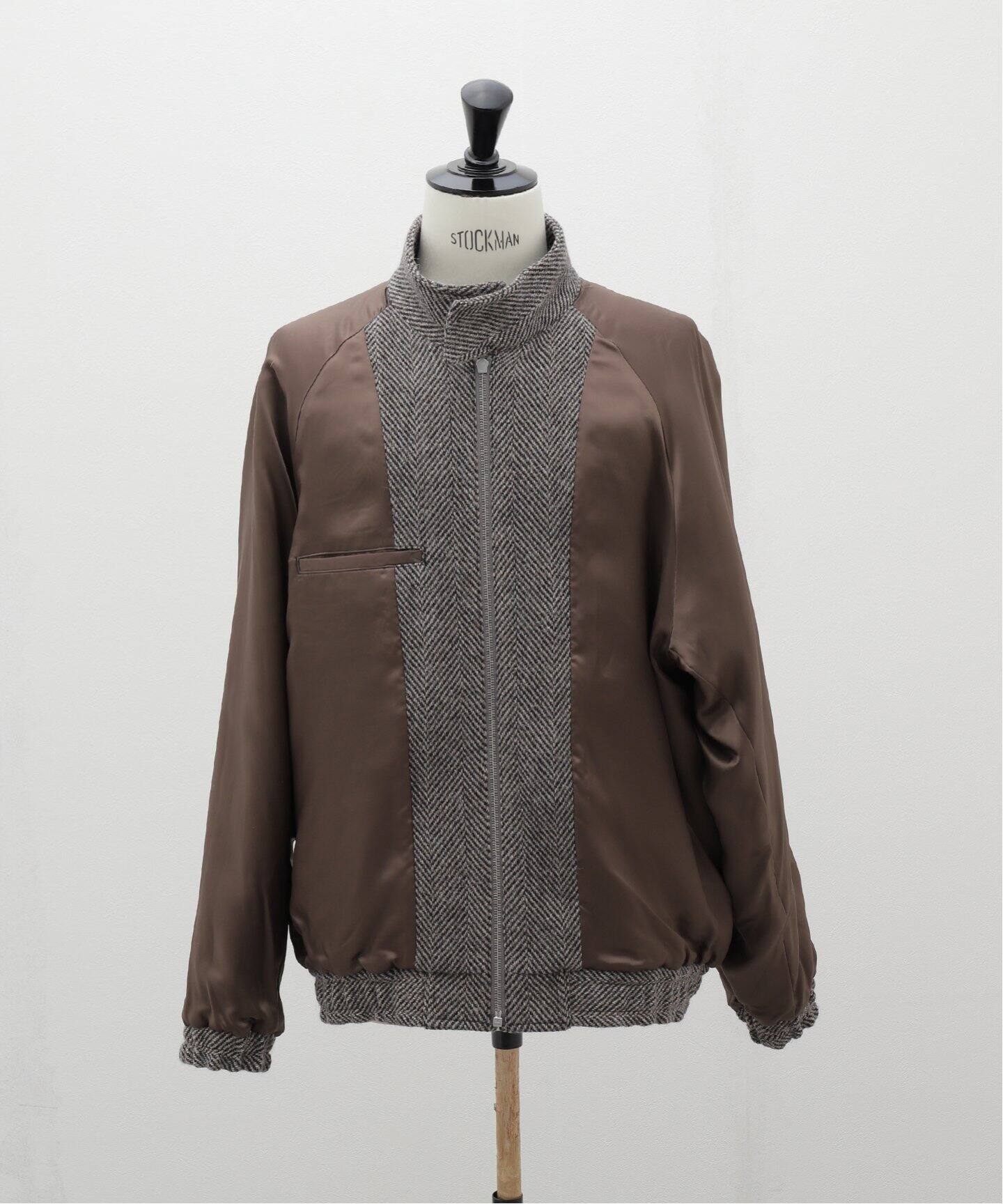 AURALEE (オーラリー) LAMA SHETLAND WOOL TWEED ZIP ブルゾン（その他 