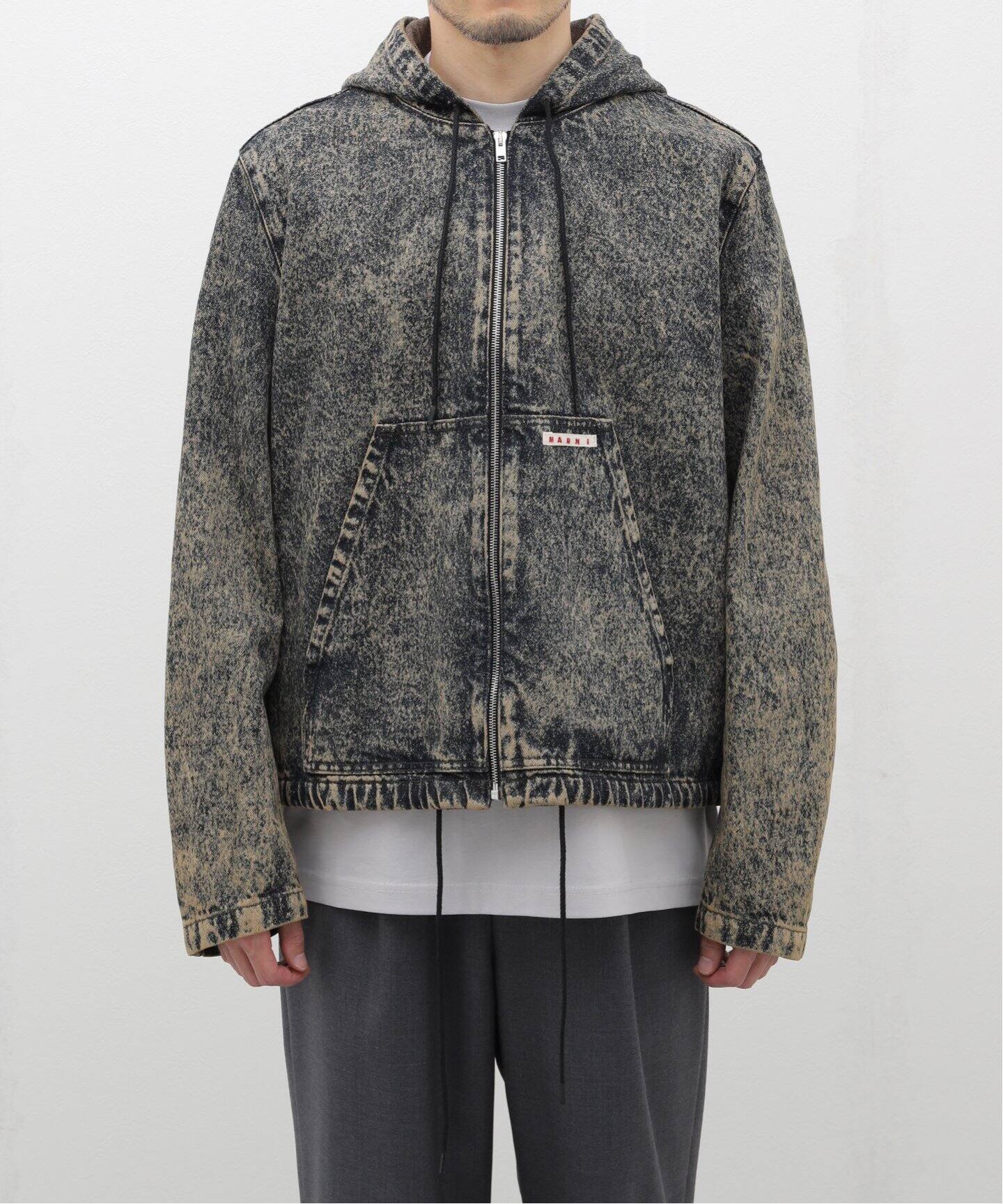 MARNI マルニ ブルゾン レザー ヴィンテージ加工 取りだそ ジャケット 