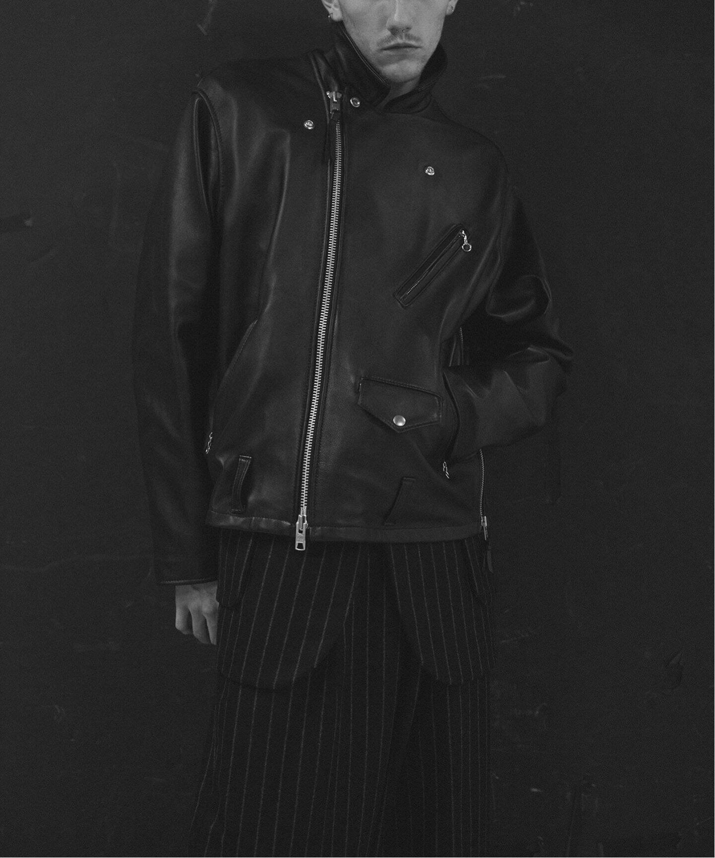 Schott × markaware for EDIFICE】別注 ONESTAR USA（レザージャケット 