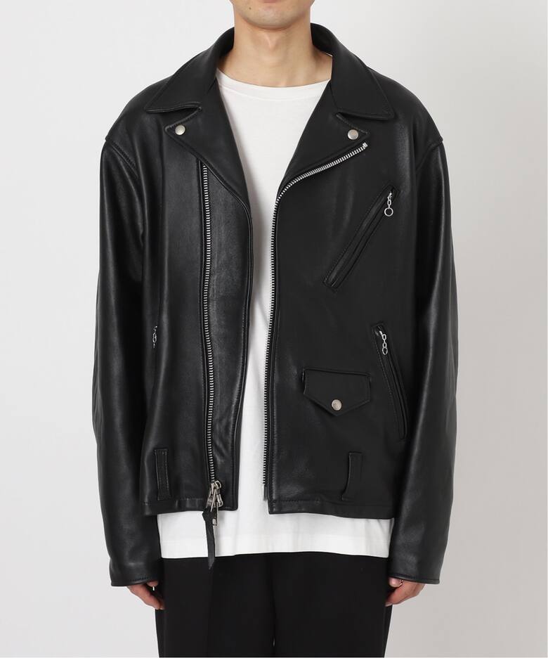 Schott × markaware for EDIFICE】別注 ONESTAR USA（レザージャケット 