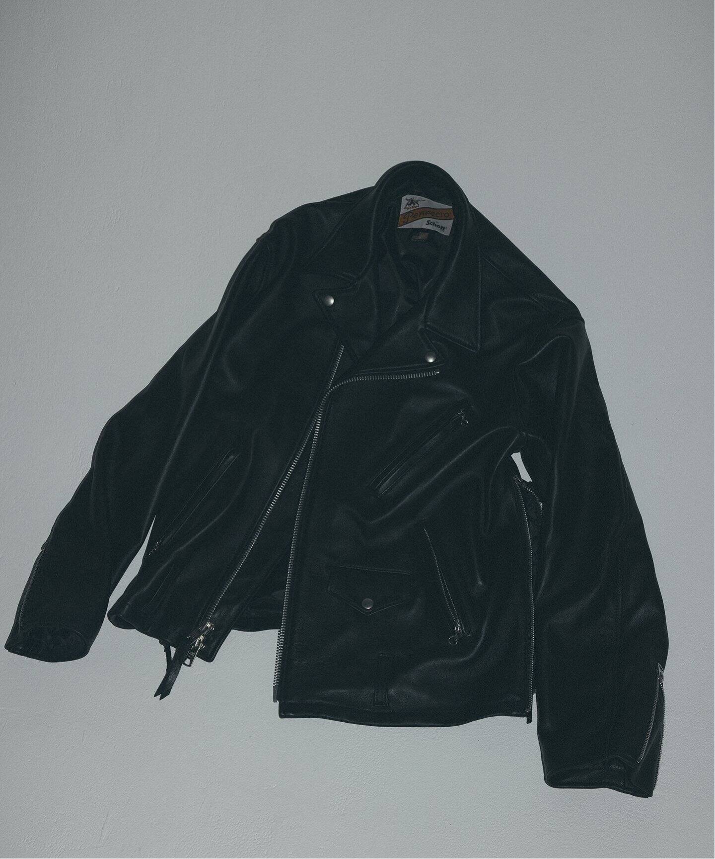 Schott × markaware for EDIFICE】別注 ONESTAR USA（レザージャケット 