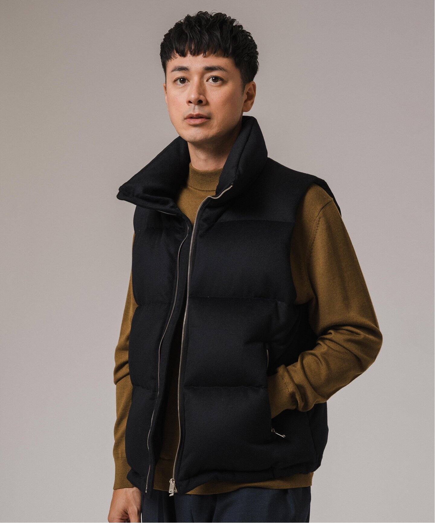MARKAWARE 別注 CASHMERE DOWN VEST（ダウン・中綿ベスト）｜EDIFICE 