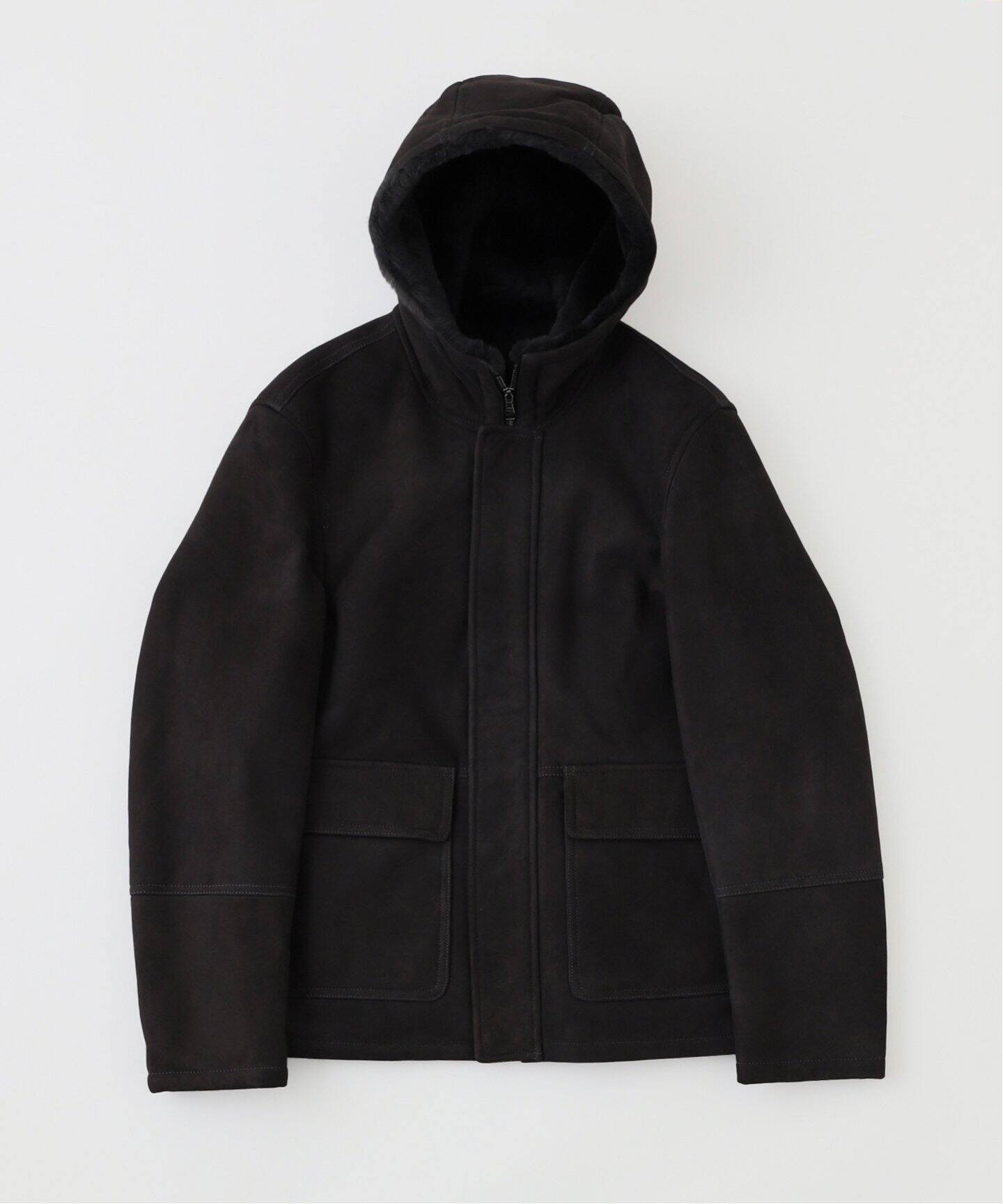 EMMETI(エンメティ) WALLAS Hooded Mouton Blouson（レザージャケット 