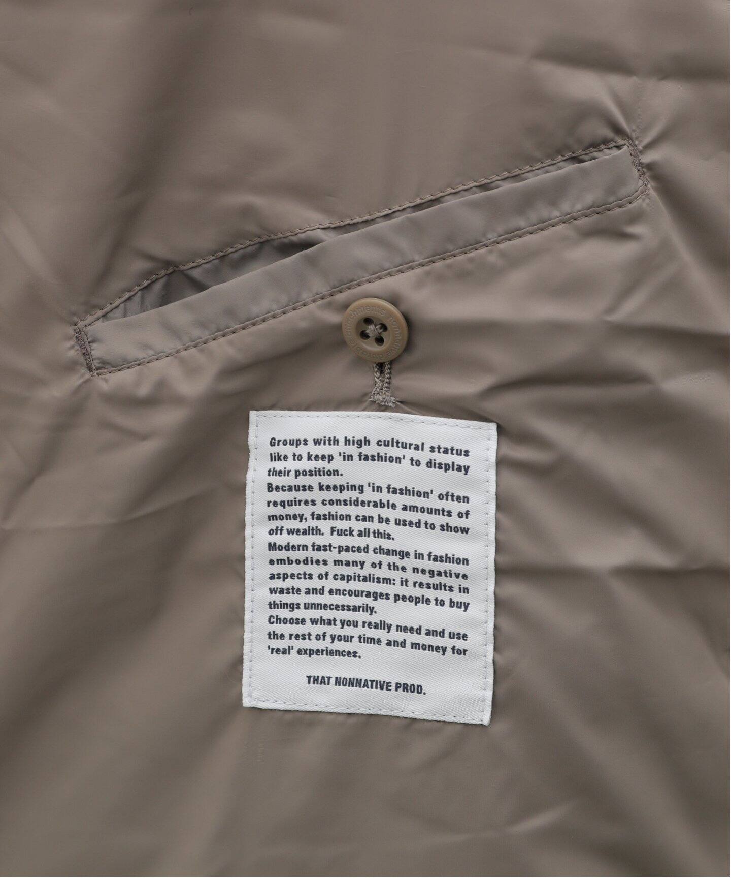 nonnative(ノンネイティブ) HIKER PUFF VEST POLY TAFFETA NN-V4502 