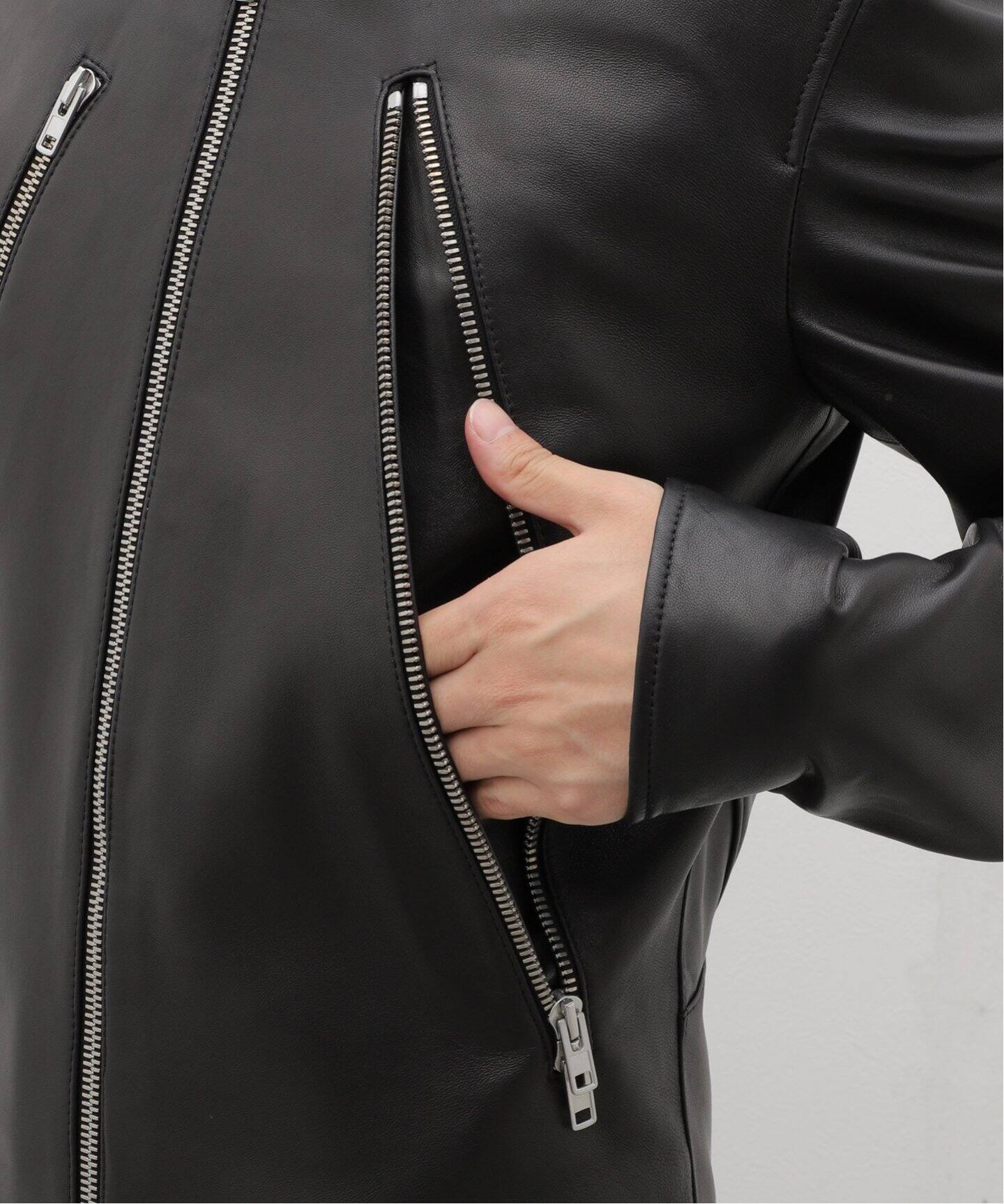 マルジェラ（Margiela）5zipライダース 14aw 46 カーフレザー 