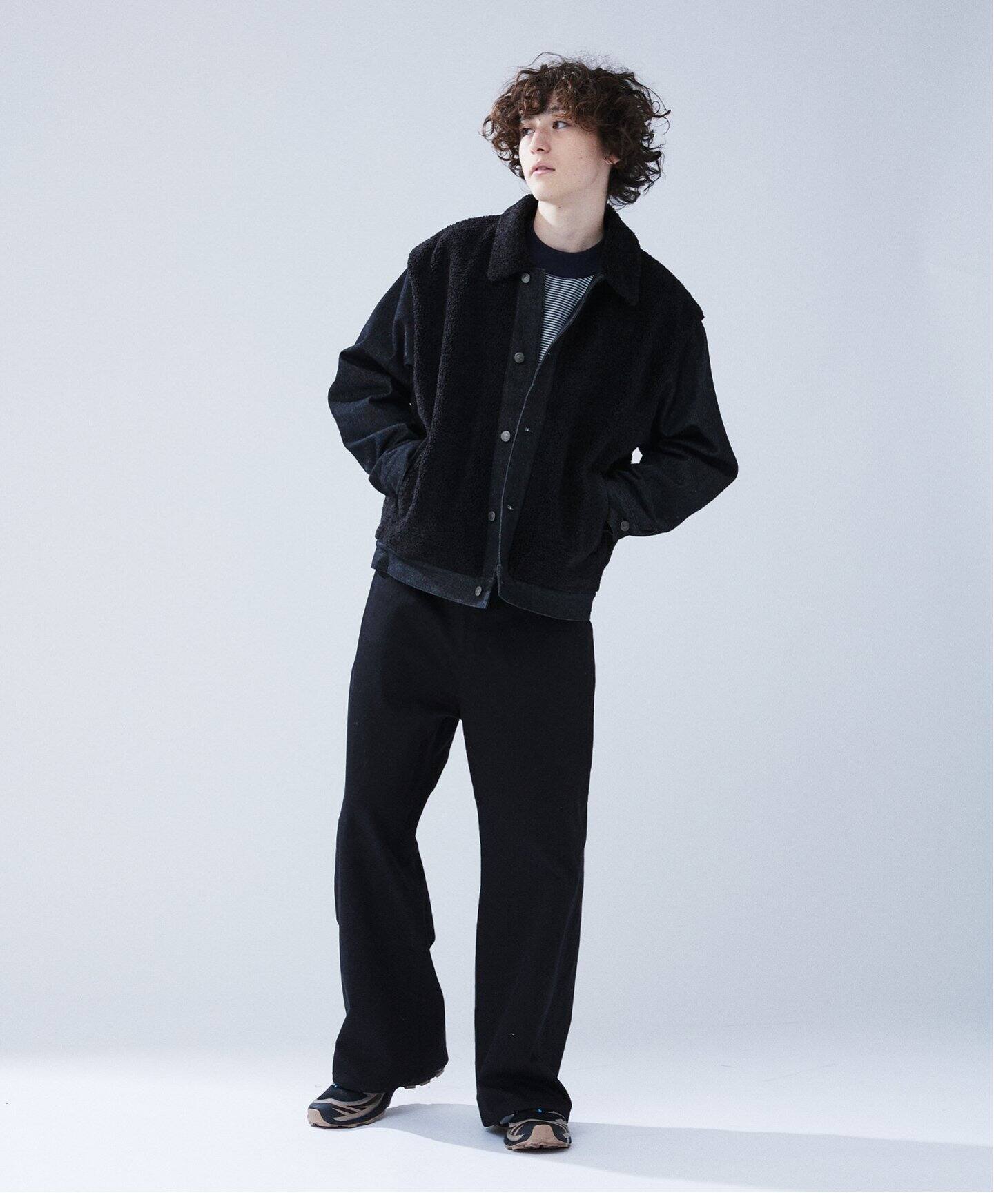 KURO×EDIFICE ボアデニムブルゾン