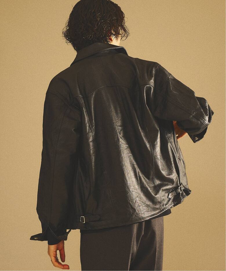 UPCYCLE LETHER BLOUSON / アップサイクルレザーブルゾン（レザー 