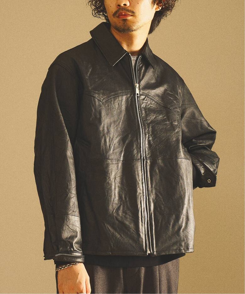 UPCYCLE LETHER BLOUSON / アップサイクルレザーブルゾン（レザー 