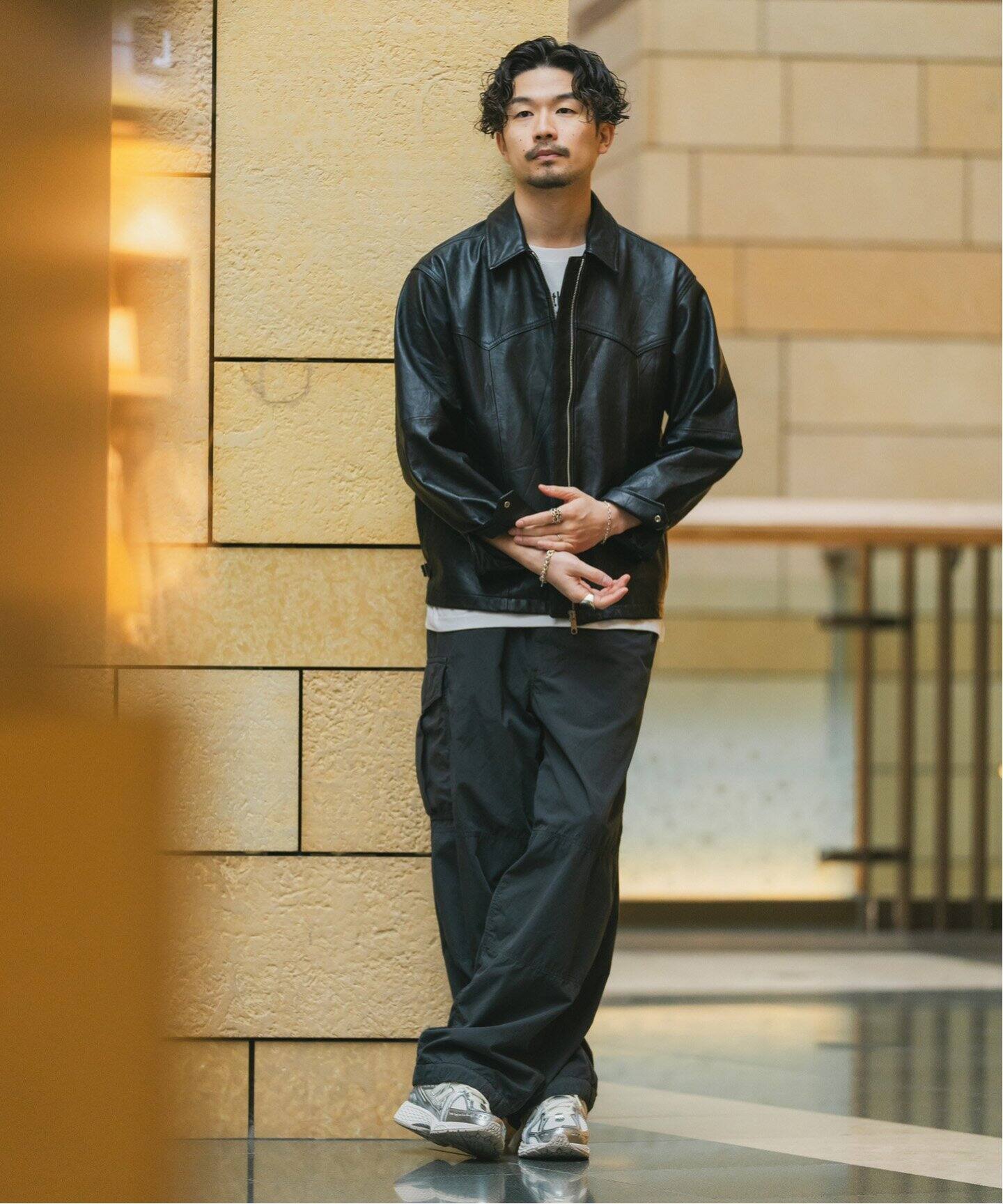 UPCYCLE LETHER BLOUSON / アップサイクルレザーブルゾン（レザー 