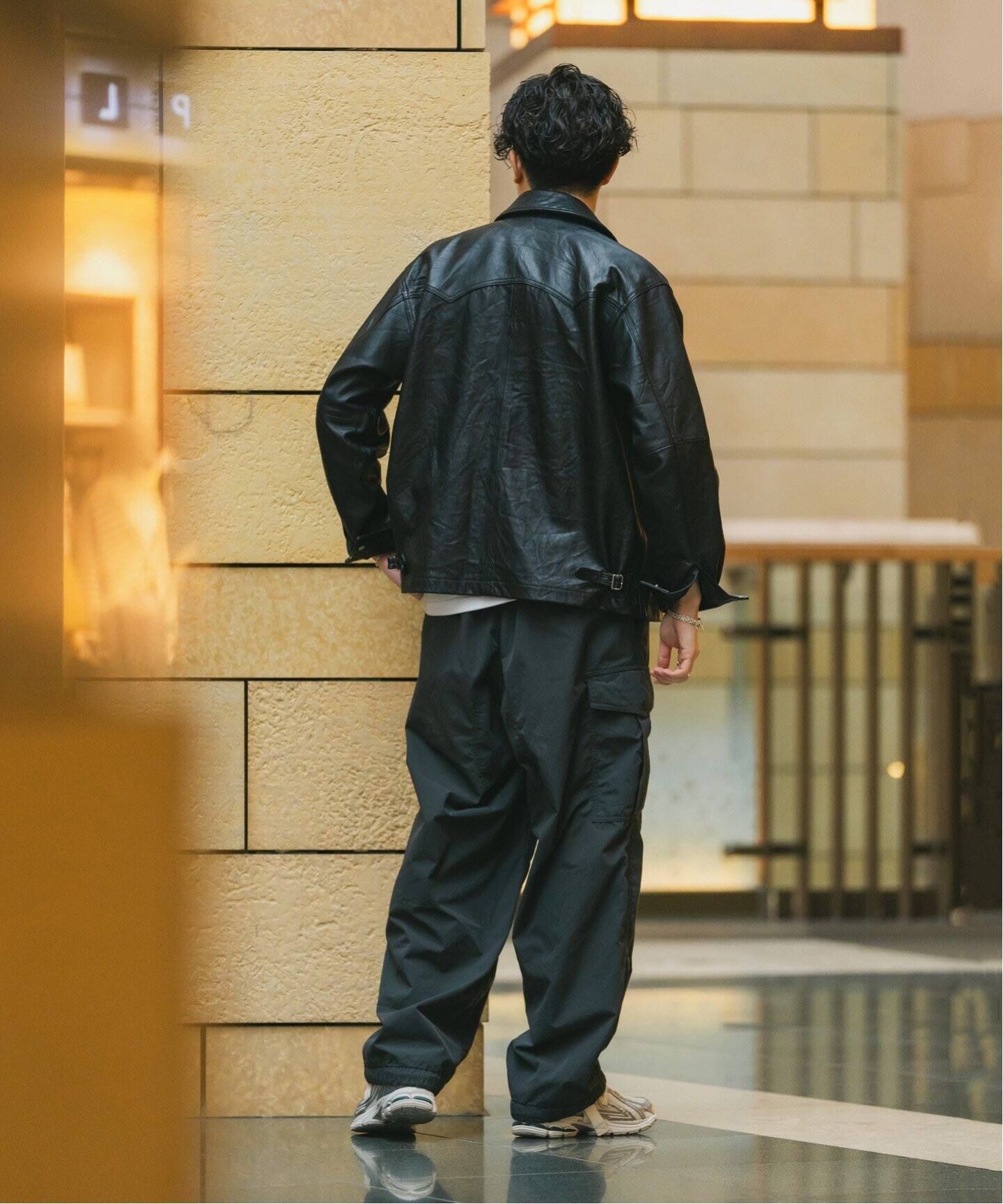 UPCYCLE LETHER BLOUSON / アップサイクルレザーブルゾン（レザー 