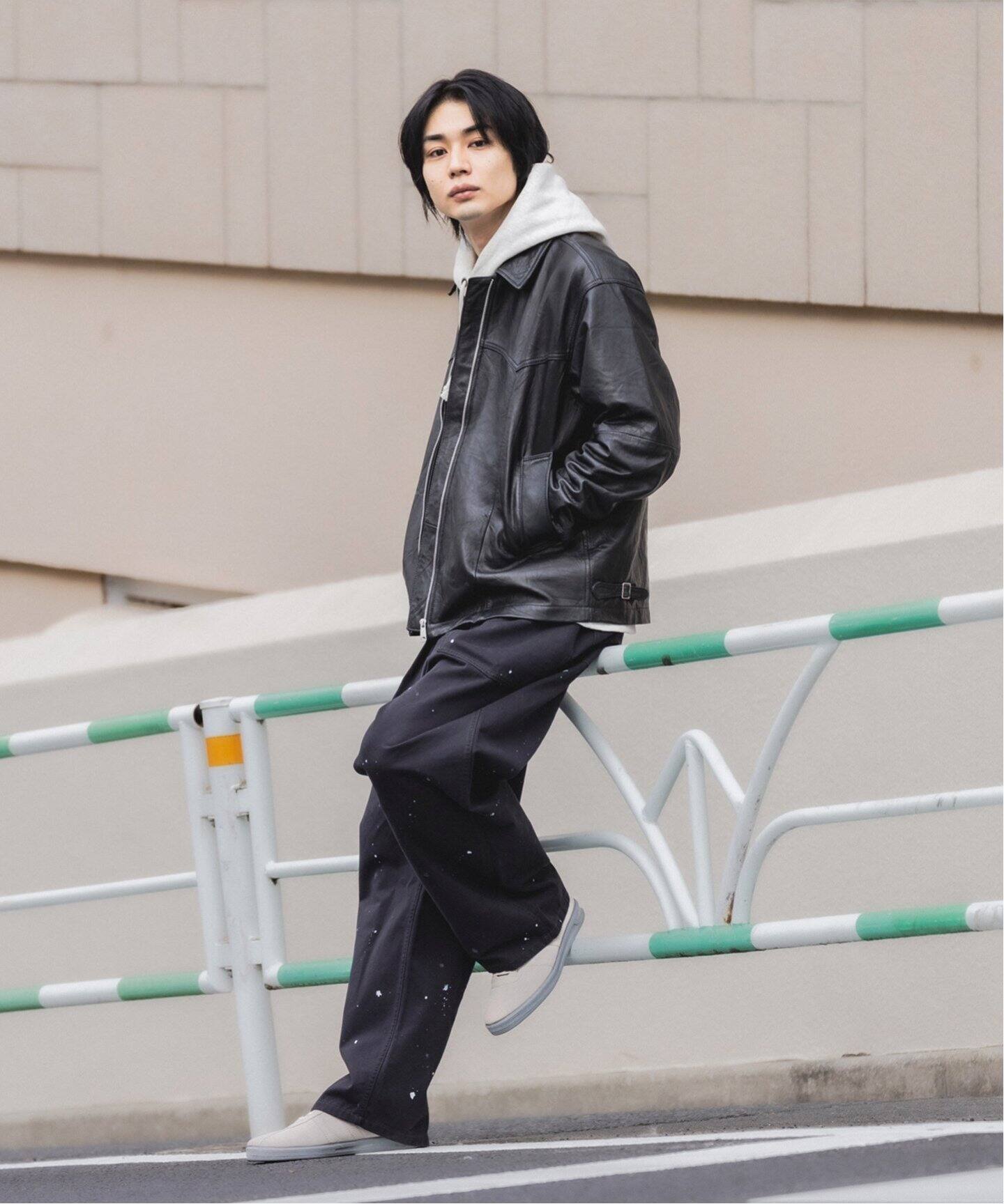 UPCYCLE LETHER BLOUSON / アップサイクルレザーブルゾン（レザー 