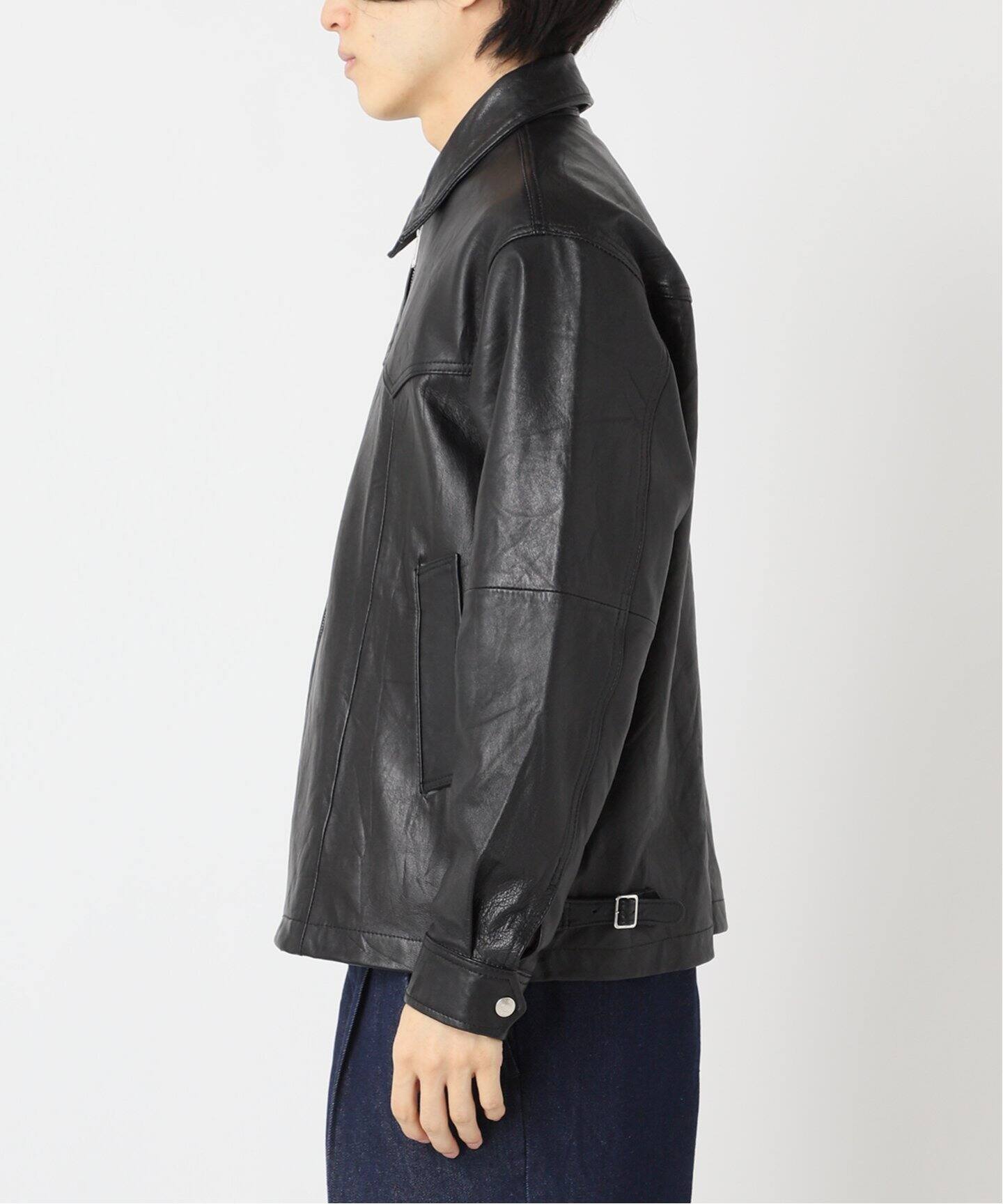 UPCYCLE LETHER BLOUSON / アップサイクルレザーブルゾン（レザー 
