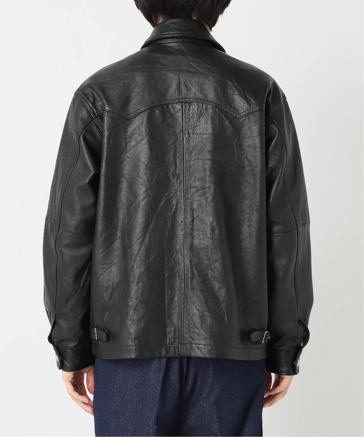 UPCYCLE LETHER BLOUSON / アップサイクルレザーブルゾン（レザー 