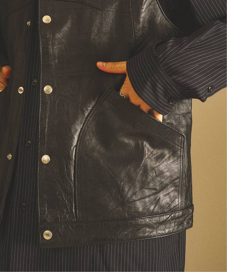 UP CYCLE LEATHER” アップサイクルレザーベスト（ベスト）｜417 