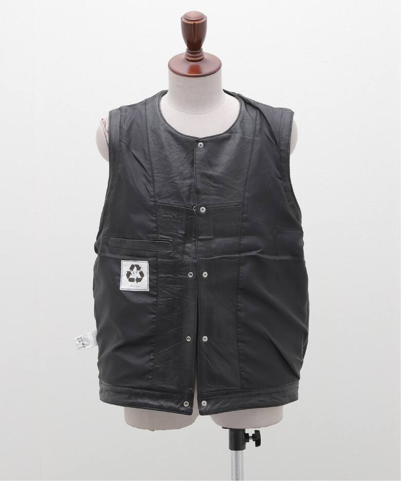 UP CYCLE LEATHER” アップサイクルレザーベスト（ベスト）｜417 