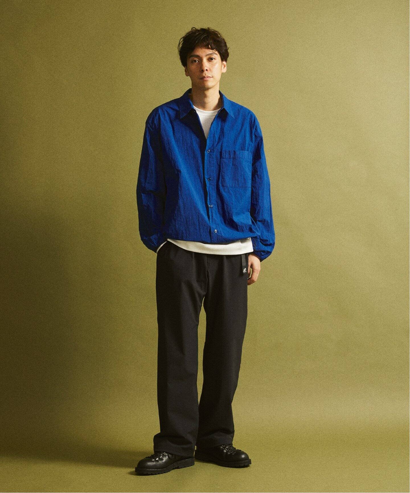 STILL BY HAND Garment-dye shirt blouson BL01243（カバーオール 