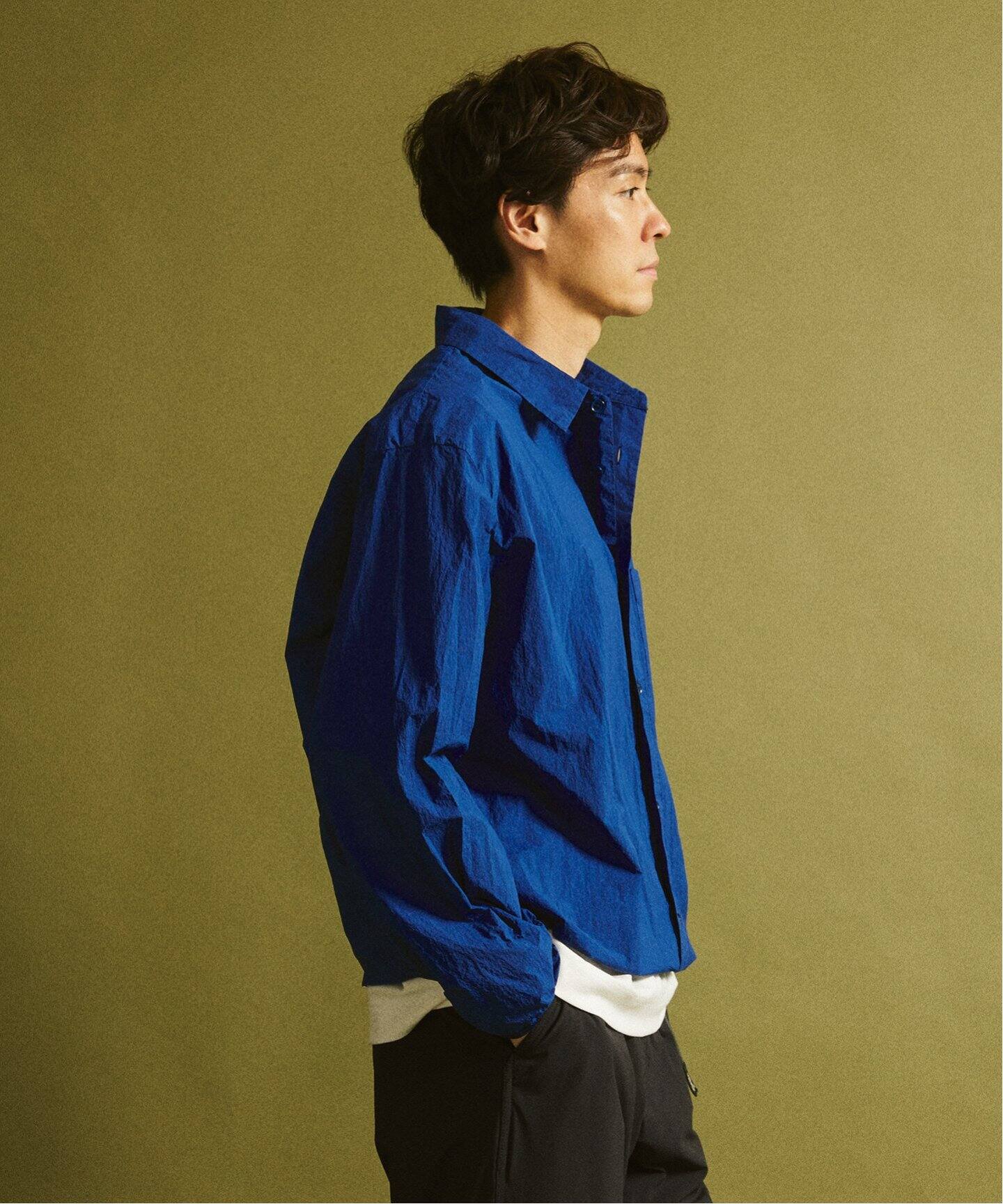 STILL BY HAND Garment-dye shirt blouson BL01243（カバーオール 